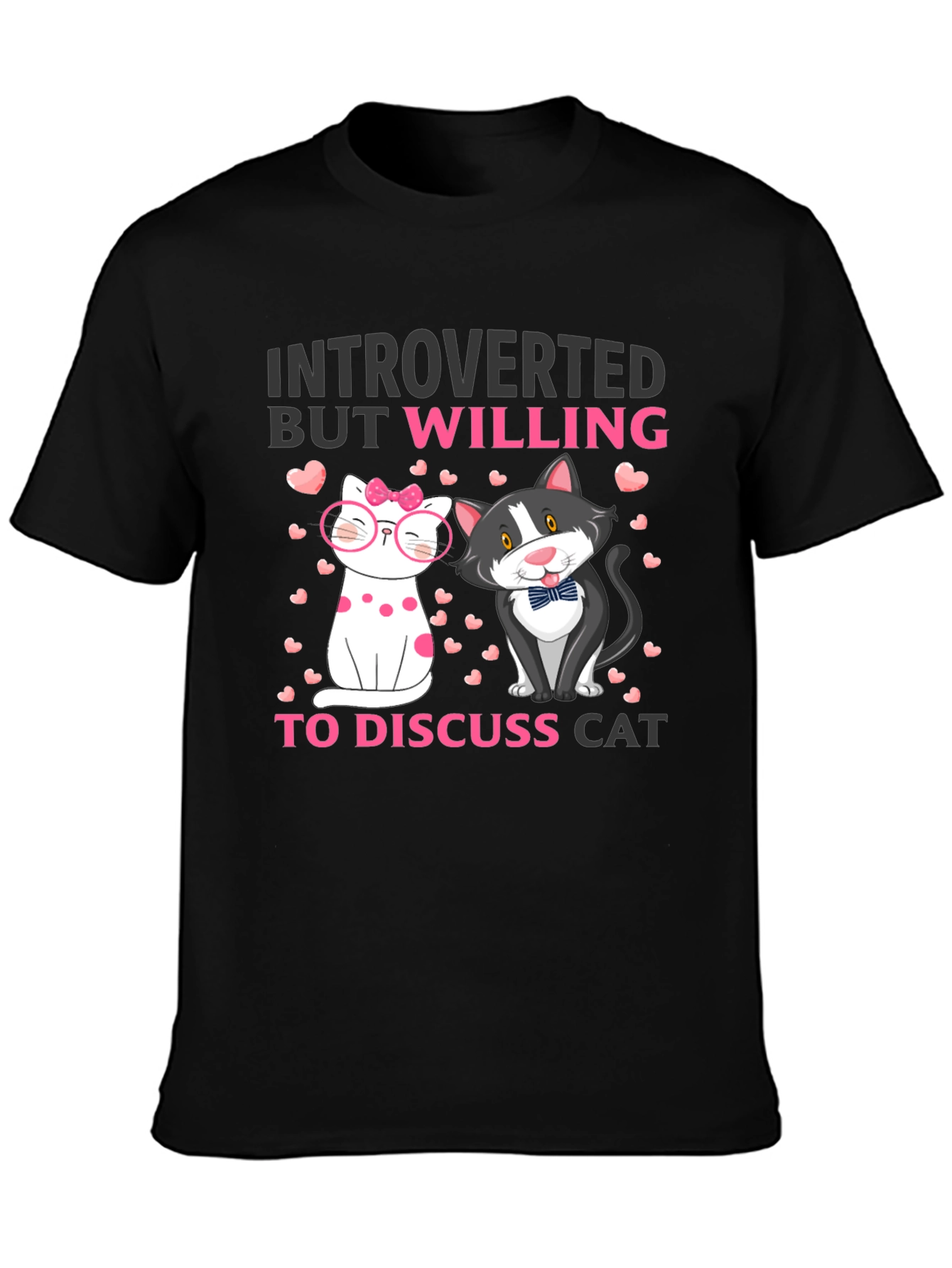 Introverted Cat Lover T-Shirt - 3