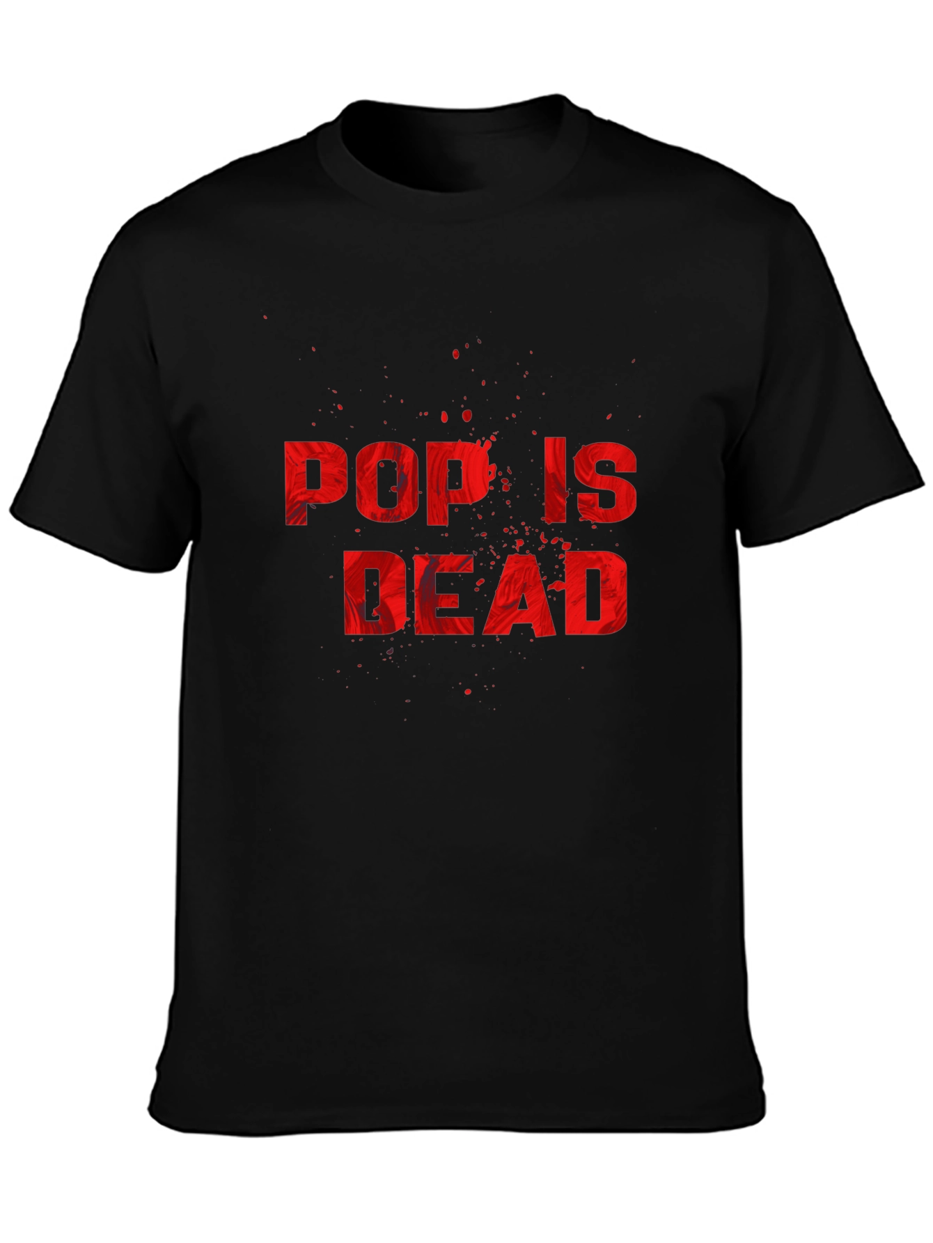 Black Pop is Dead Graphic T-Shirt - Statement Tee view 3