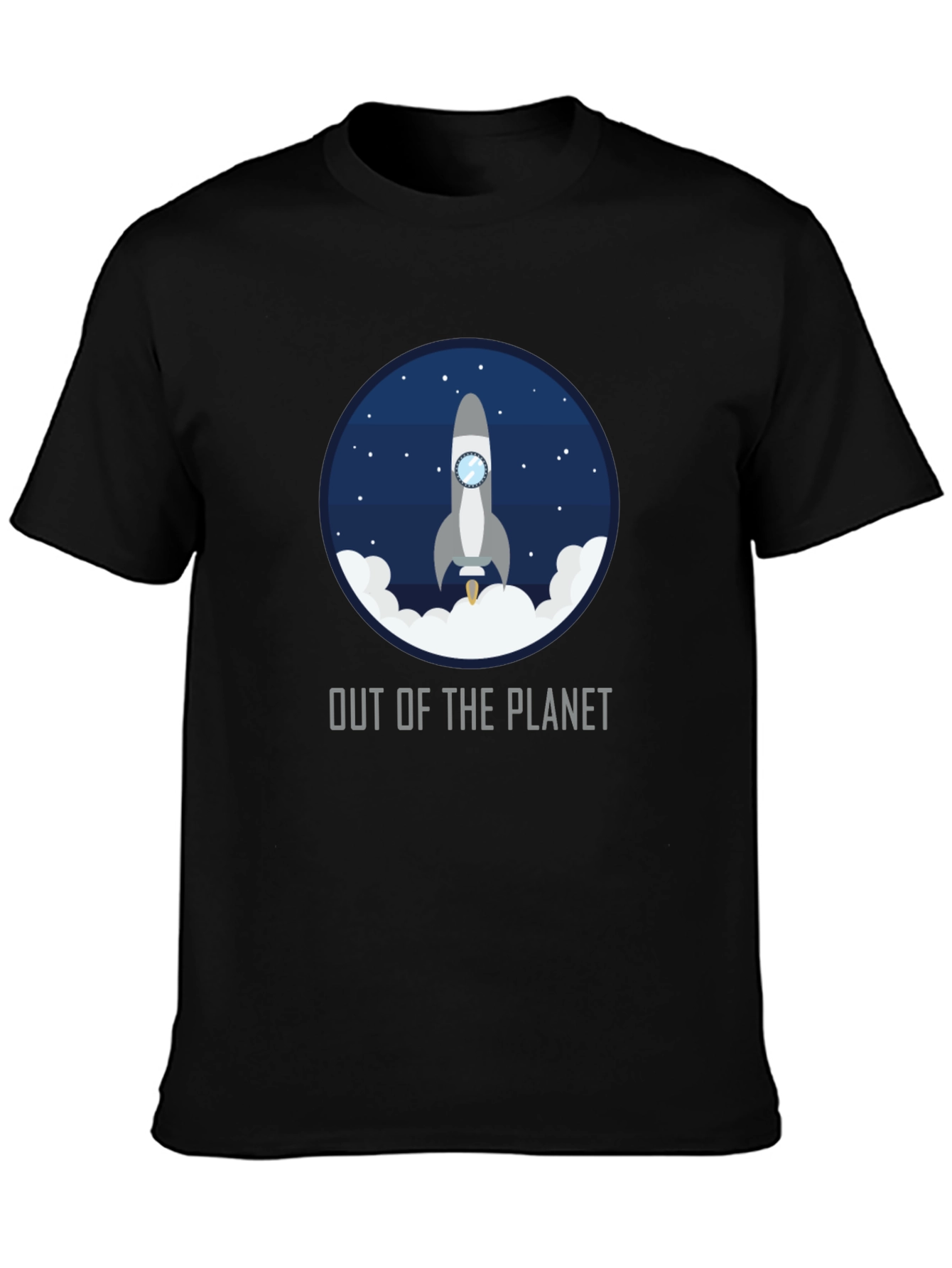 Black Out of the Planet Graphic Tee view 3