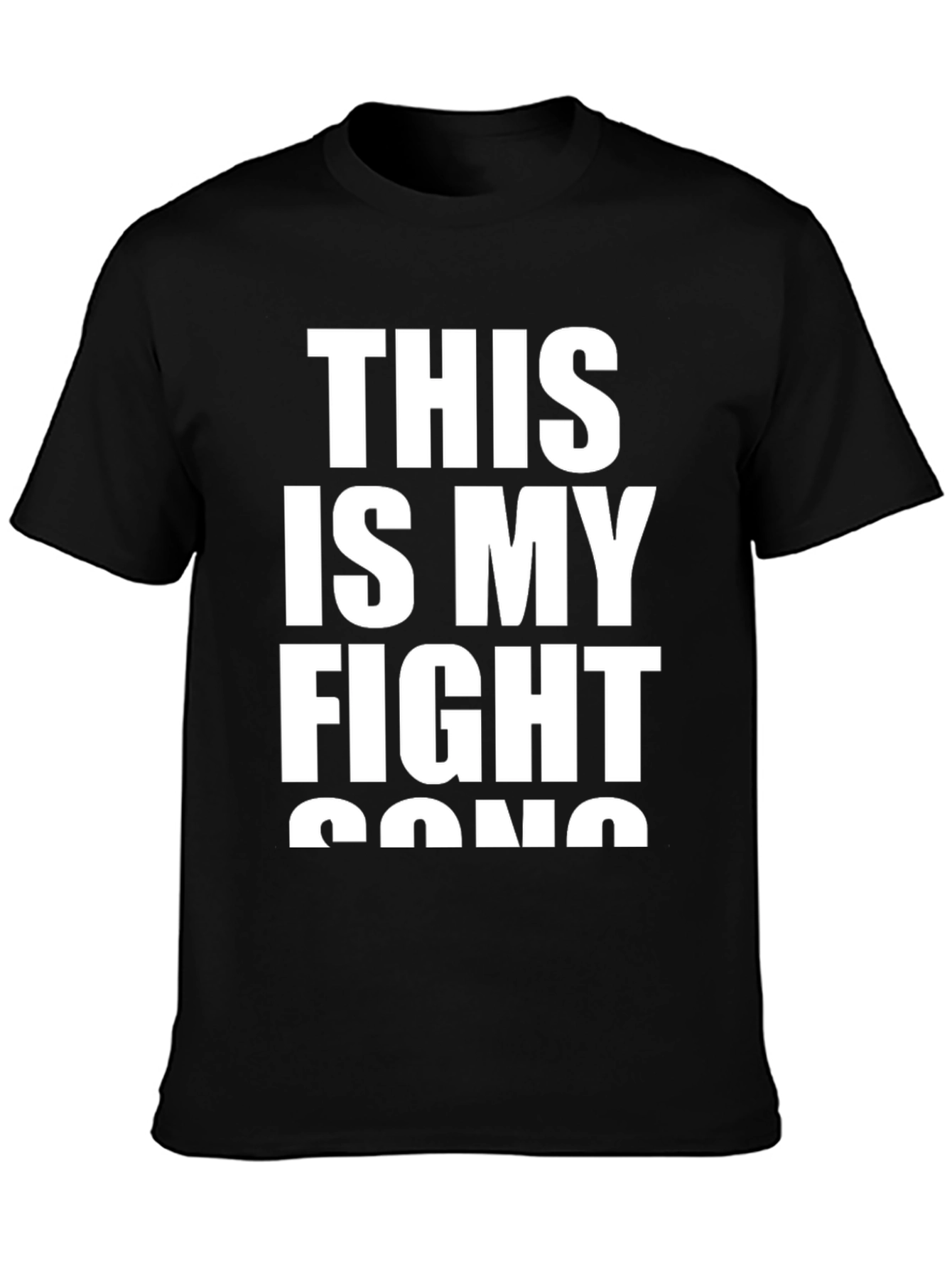 Black This Is My Fight Song Graphic Tee view 3