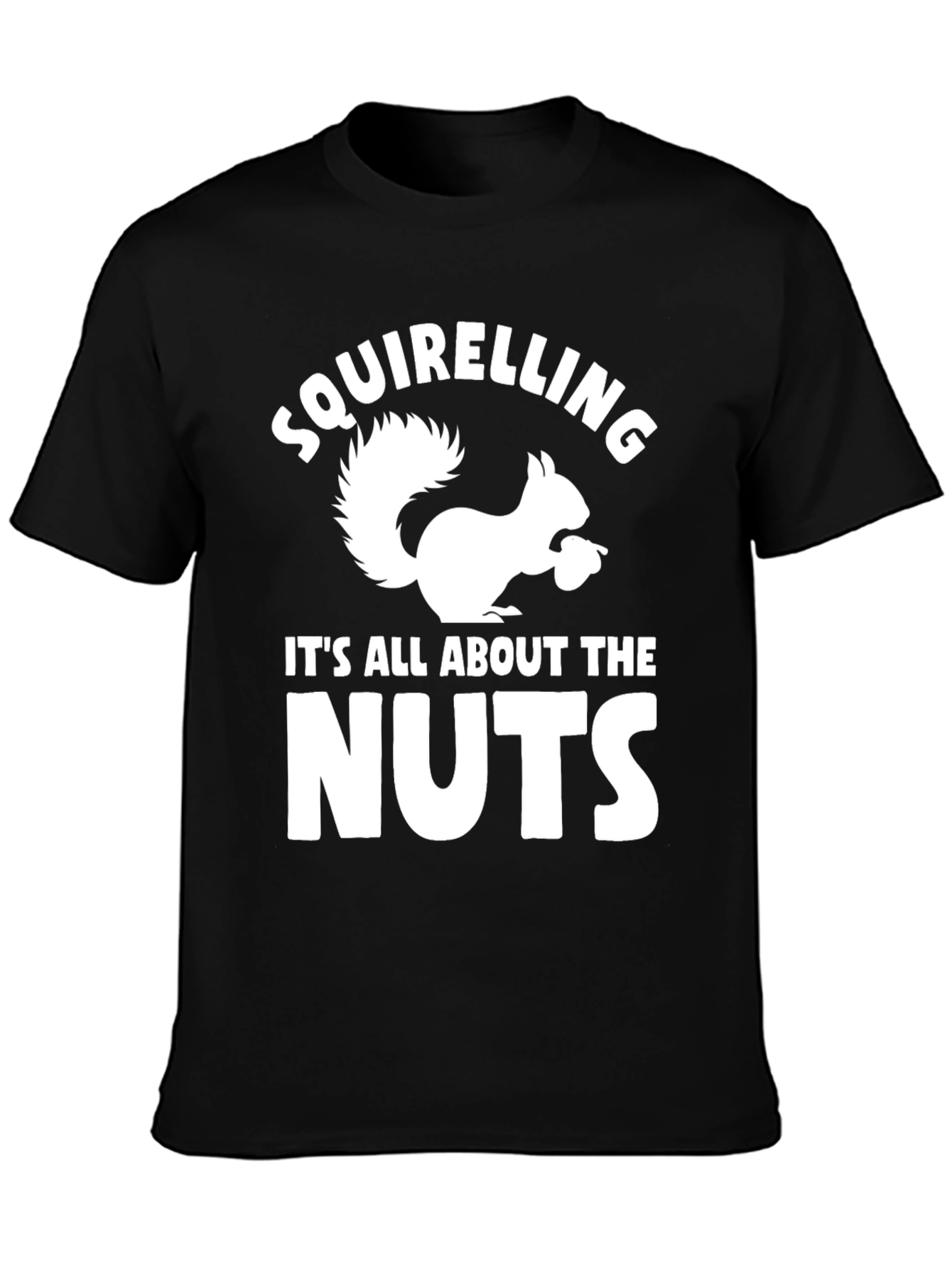 Black Squirrel Nut Lover T-Shirt view 3