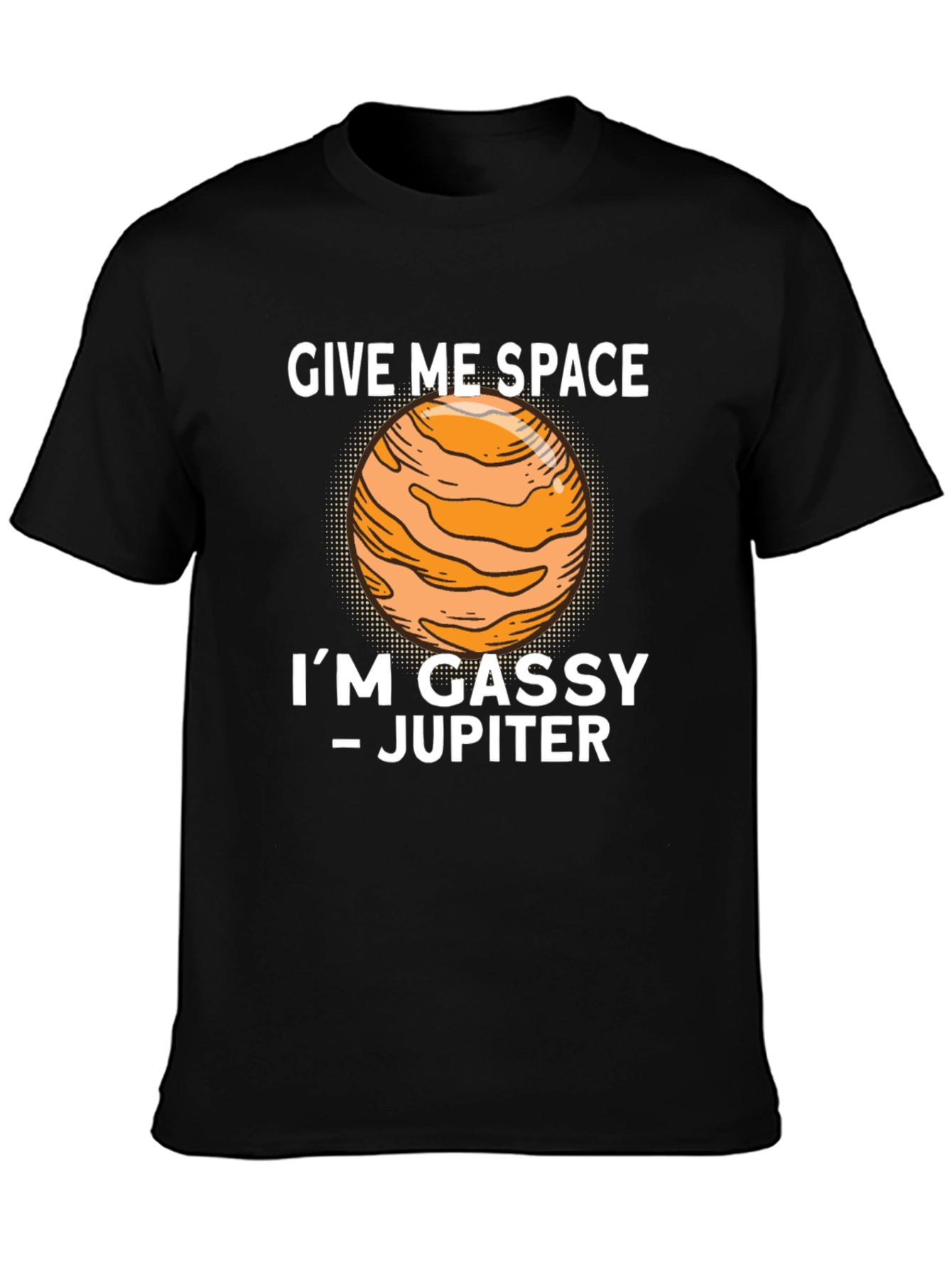Black Give Me Space Jupiter Tee view 3