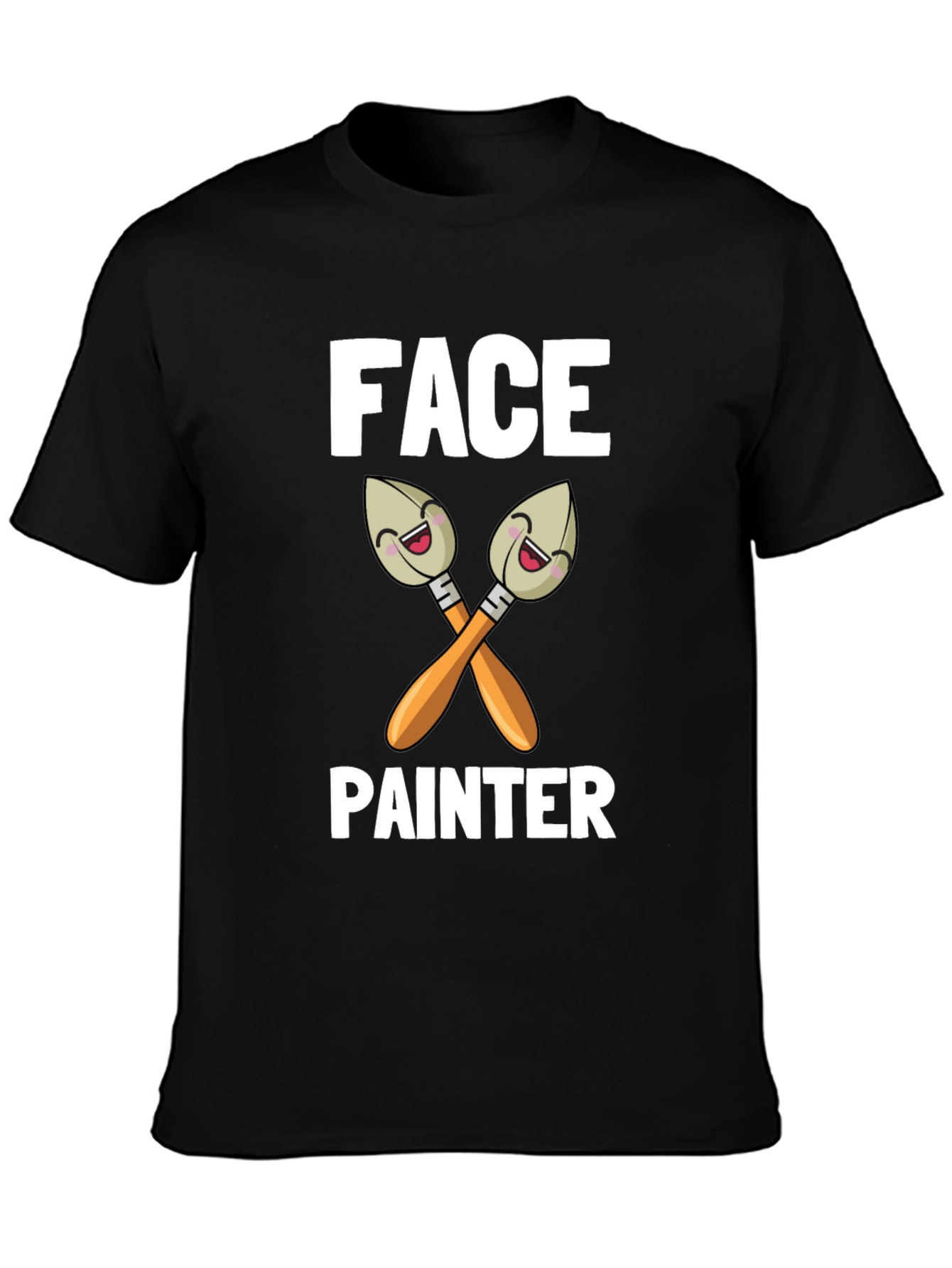 Face Painter Cartoon Brush Graphic T-Shirt - 3