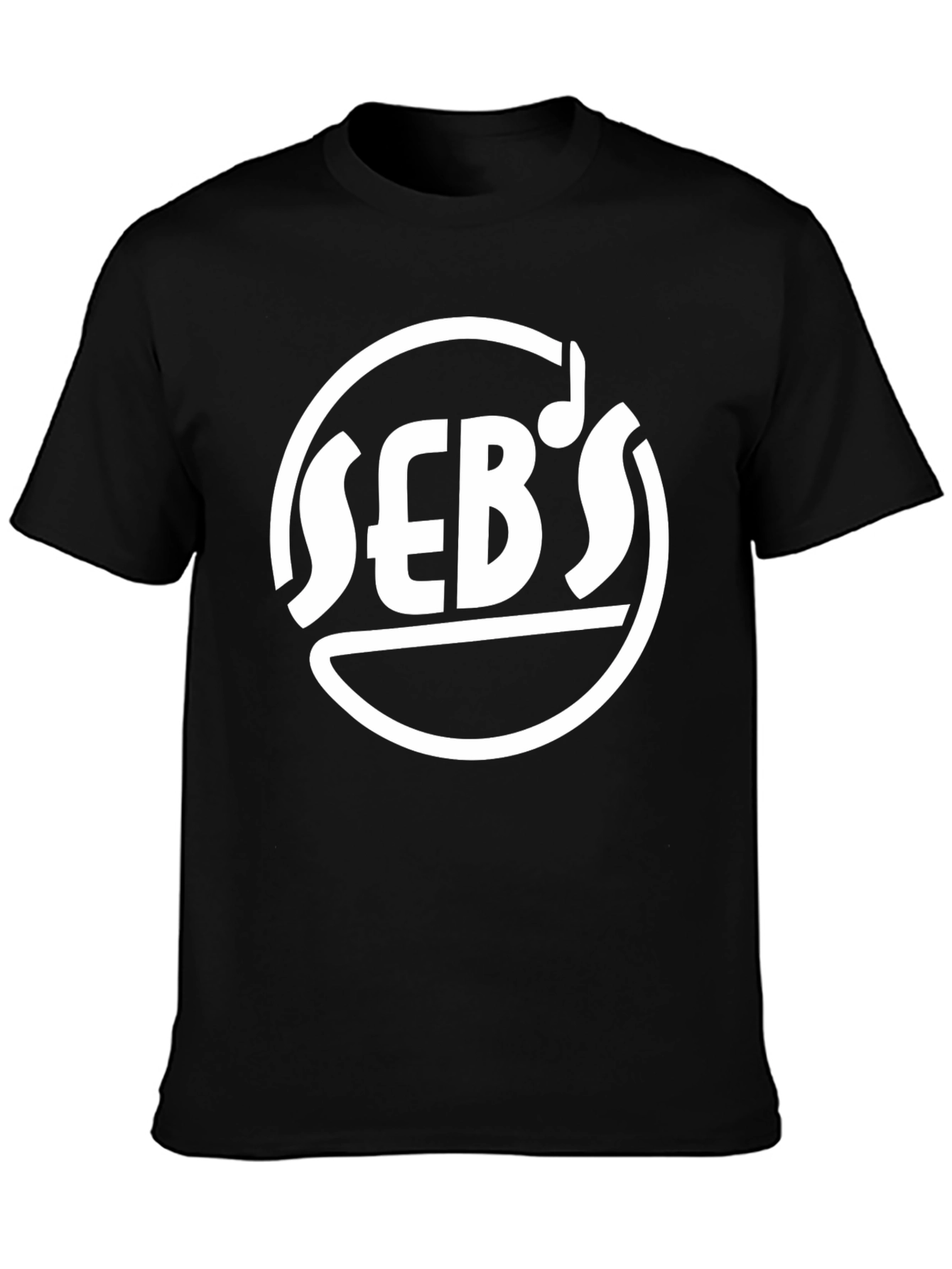Black Seb's Music T-Shirt - Black Graphic Tee view 3
