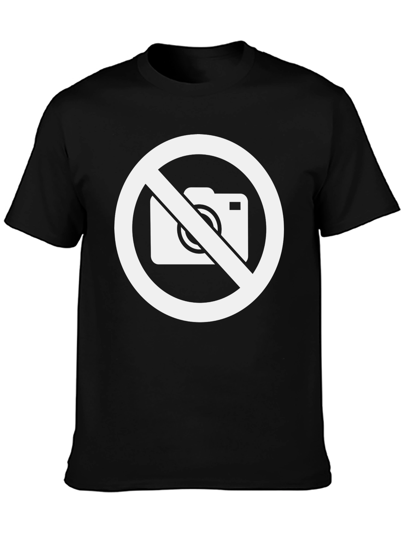 Black No Photography Black T-Shirt - Protest & Style view 3