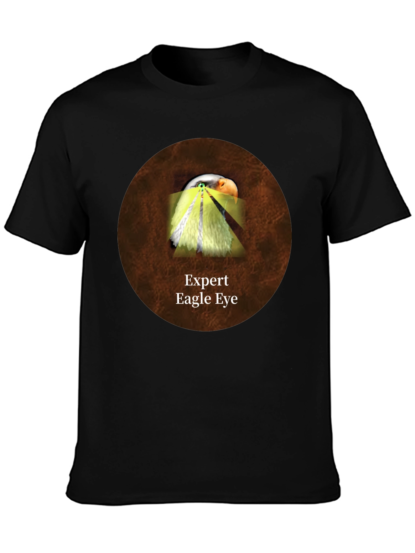 Black Expert Eagle Eye Graphic T-Shirt view 3