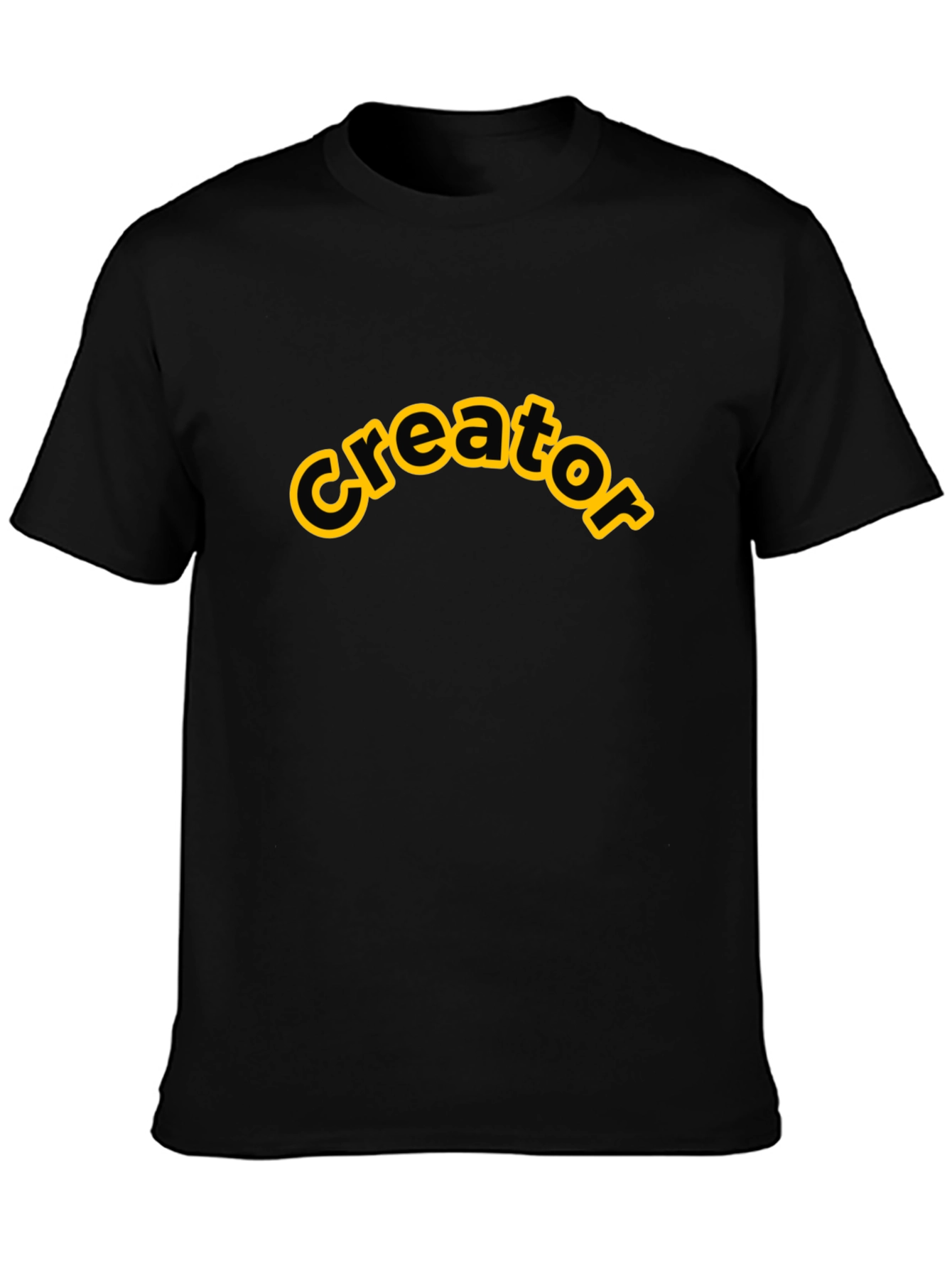 Black Creator T-Shirt - Black Cotton Blend view 3