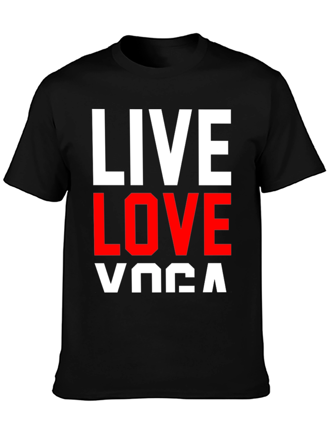 Live Love Yoga Graphic Tee - Black - 3