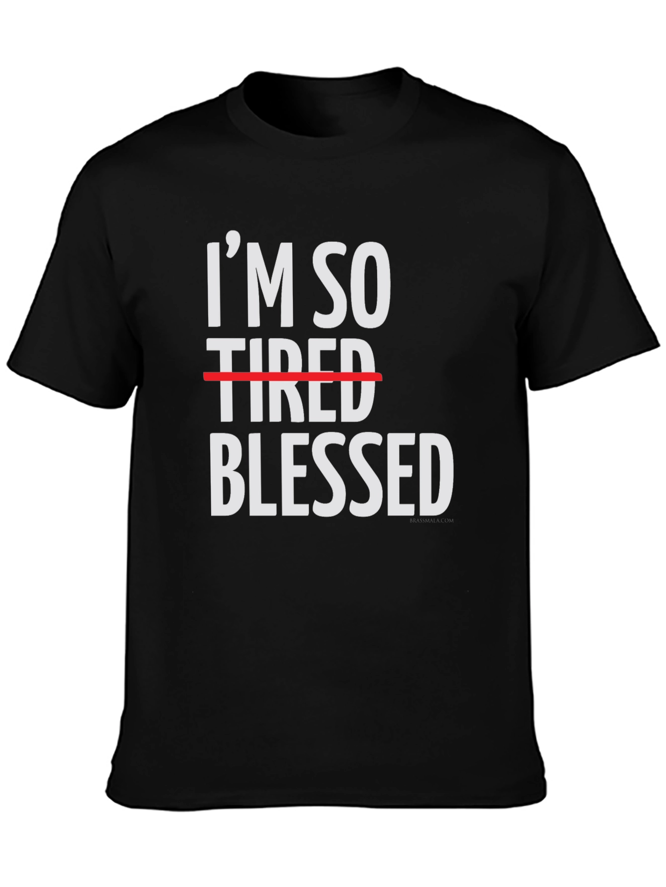 Black I'm So Blessed Funny Graphic T-Shirt view 3
