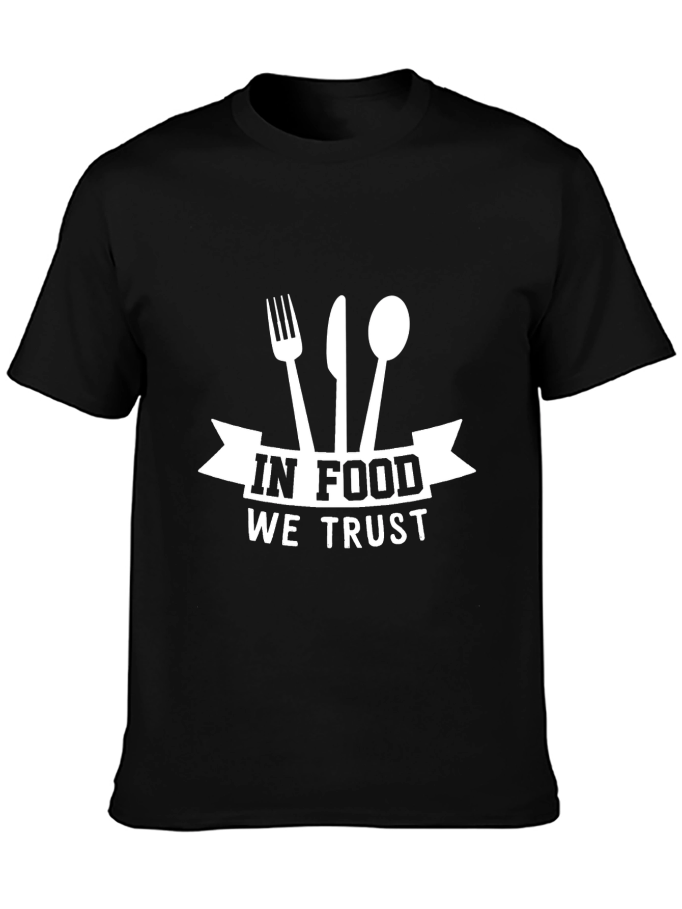 Black In Food We Trust Graphic T-Shirt view 3