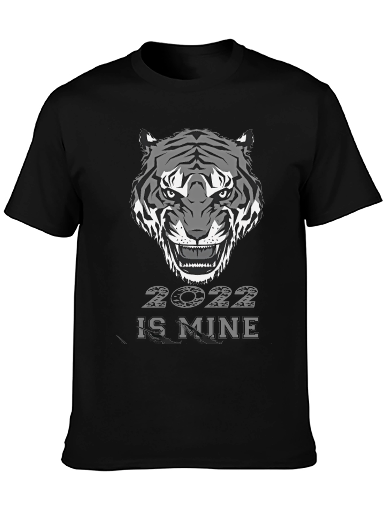 Black Year of the Tiger 2022 Graphic T-Shirt view 3