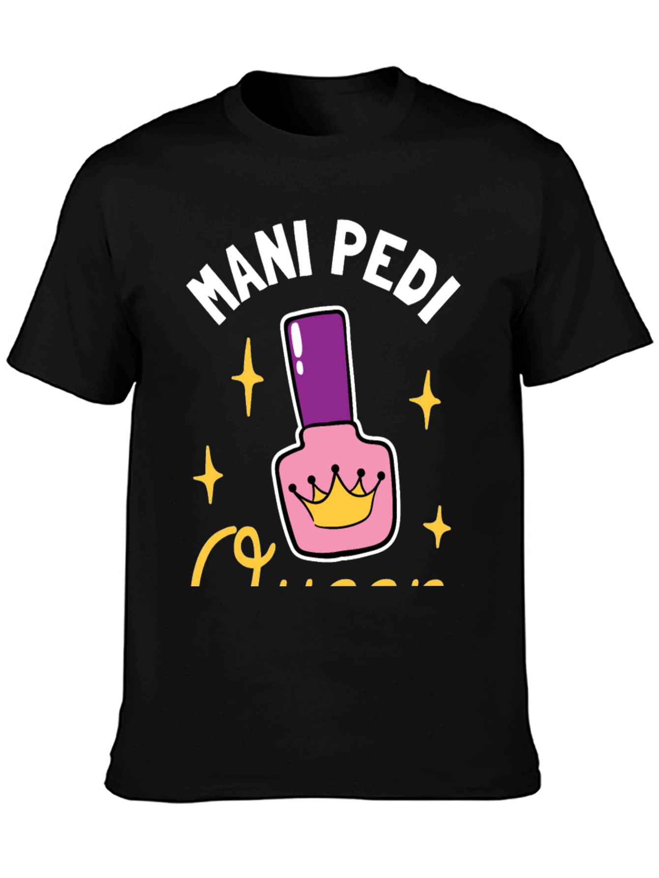 Black Mani Pedi Queen Graphic Tee view 3