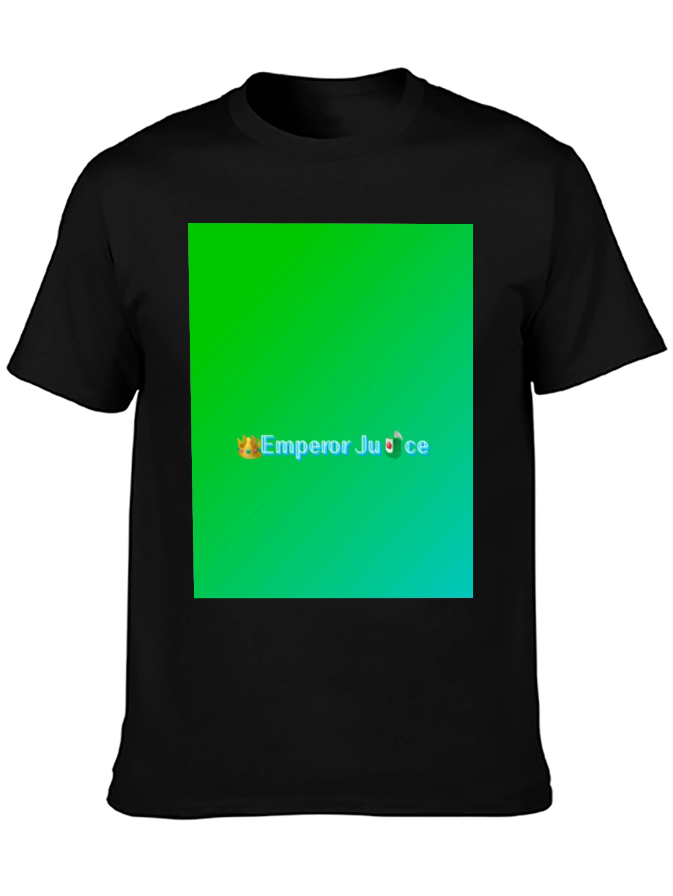 Black Emperor Juice Graphic Print Black T-Shirt view 3