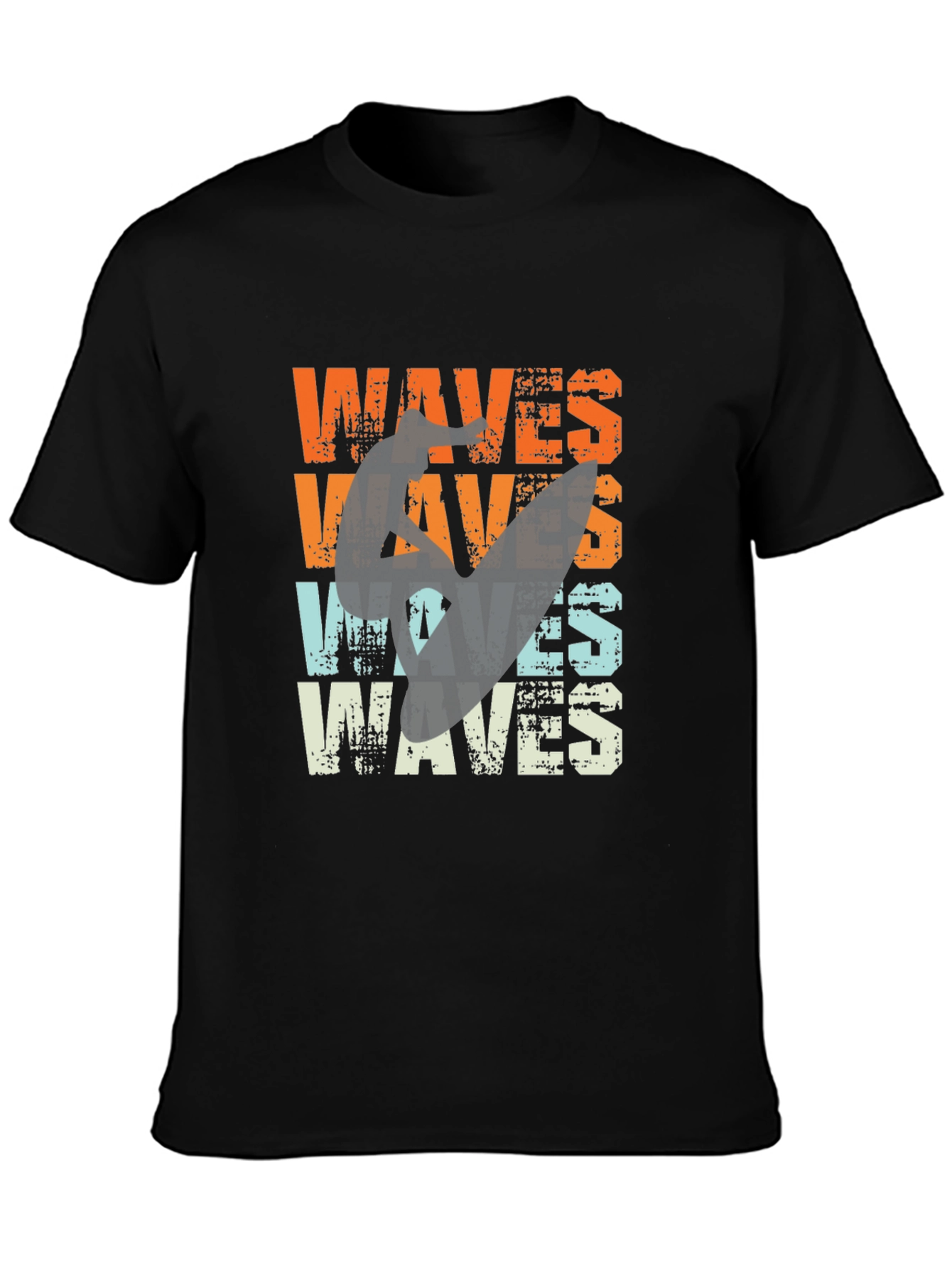 Retro Waves Graphic Tee - Surfer Style T-Shirt - 3