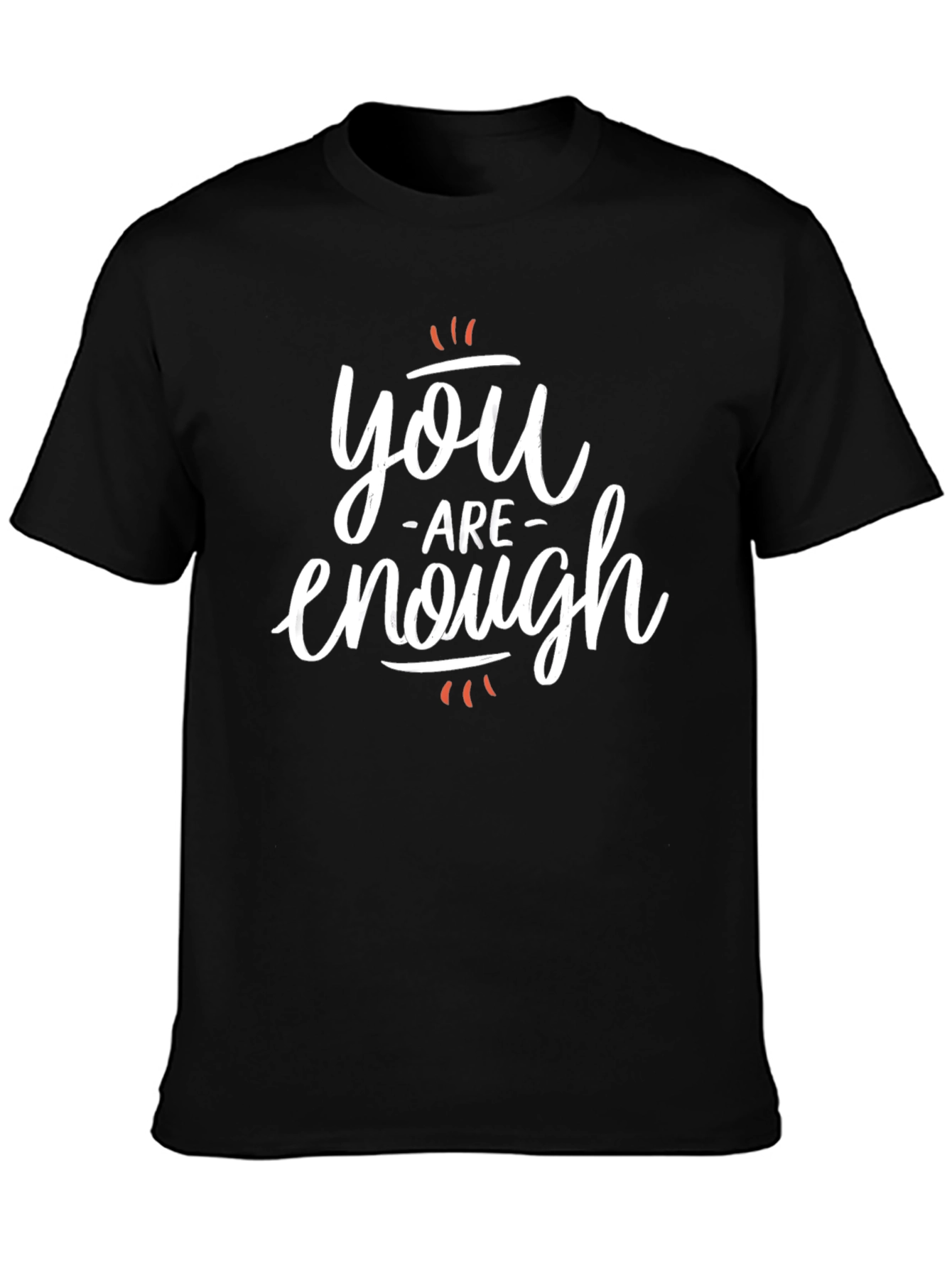 Black You Are Enough Graphic Tee view 3