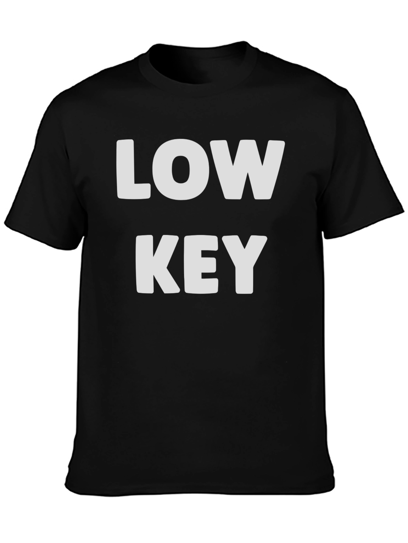 Black Low Key Graphic T-Shirt - Casual Menswear view 3