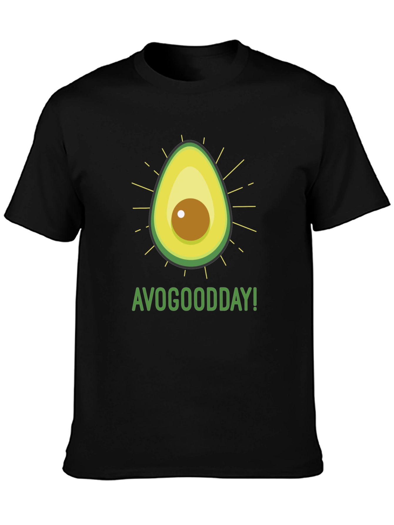 Black AvoGoodDay Graphic Tee - Fresh Avocado Style view 3