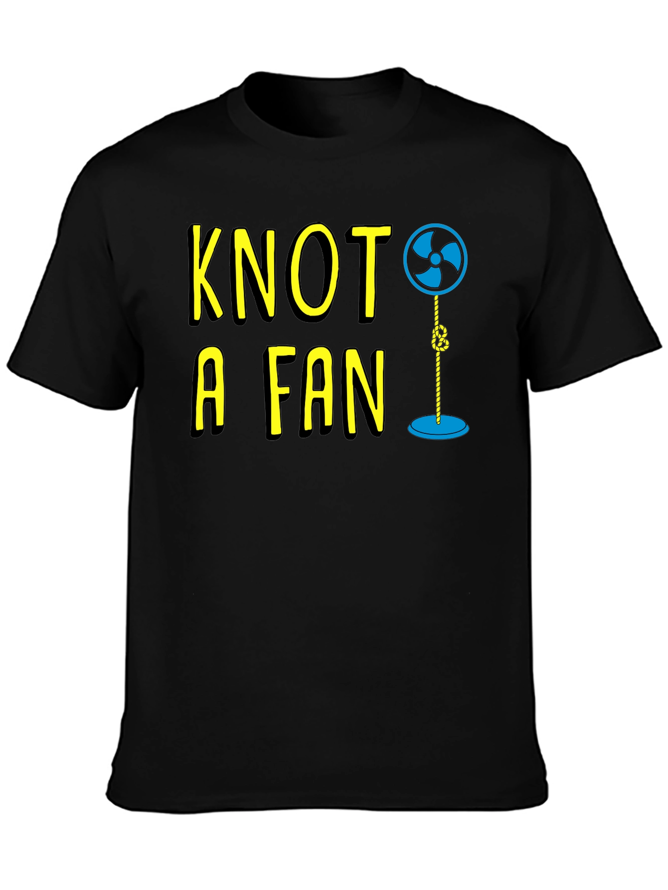 Black Knot A Fan Funny Graphic T-Shirt view 3