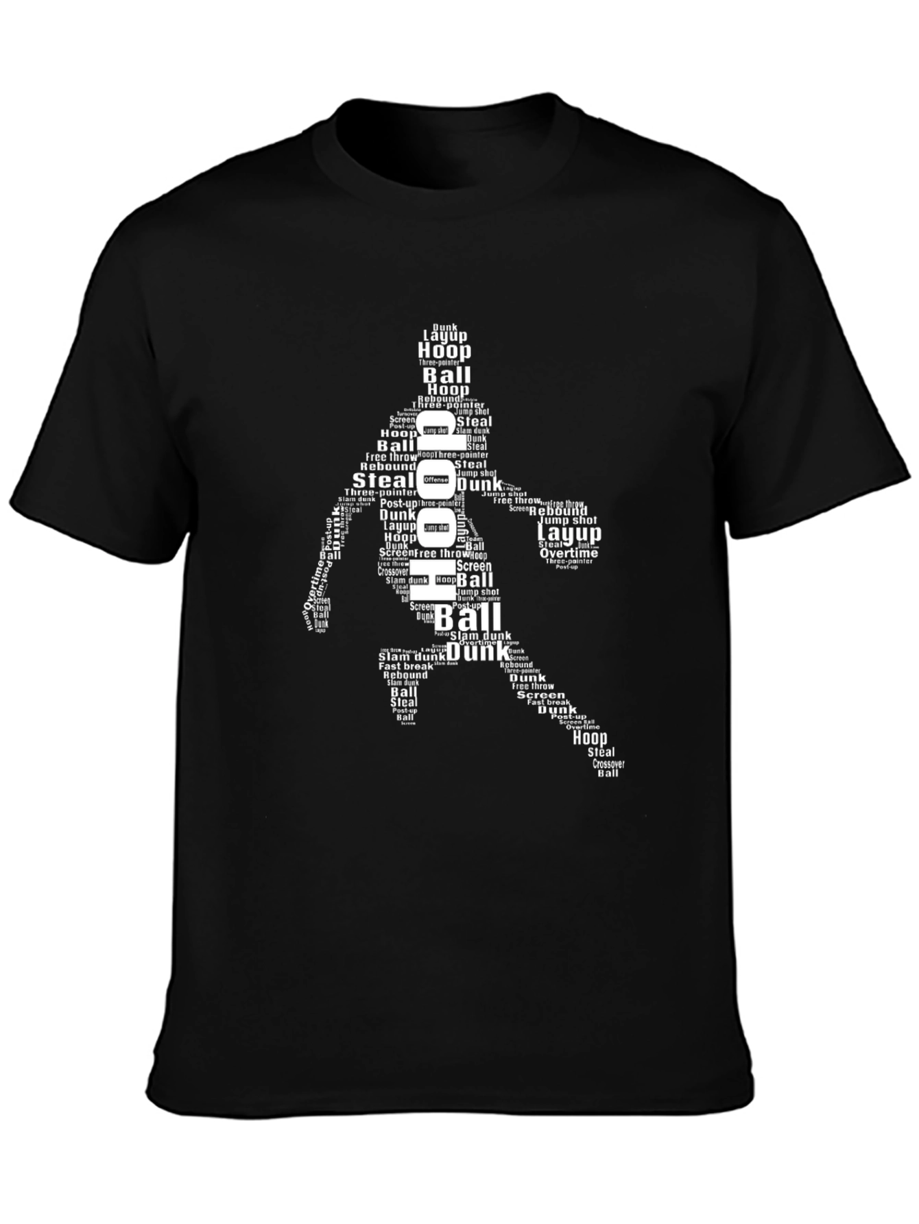 Basketball Word Art T-Shirt - 3