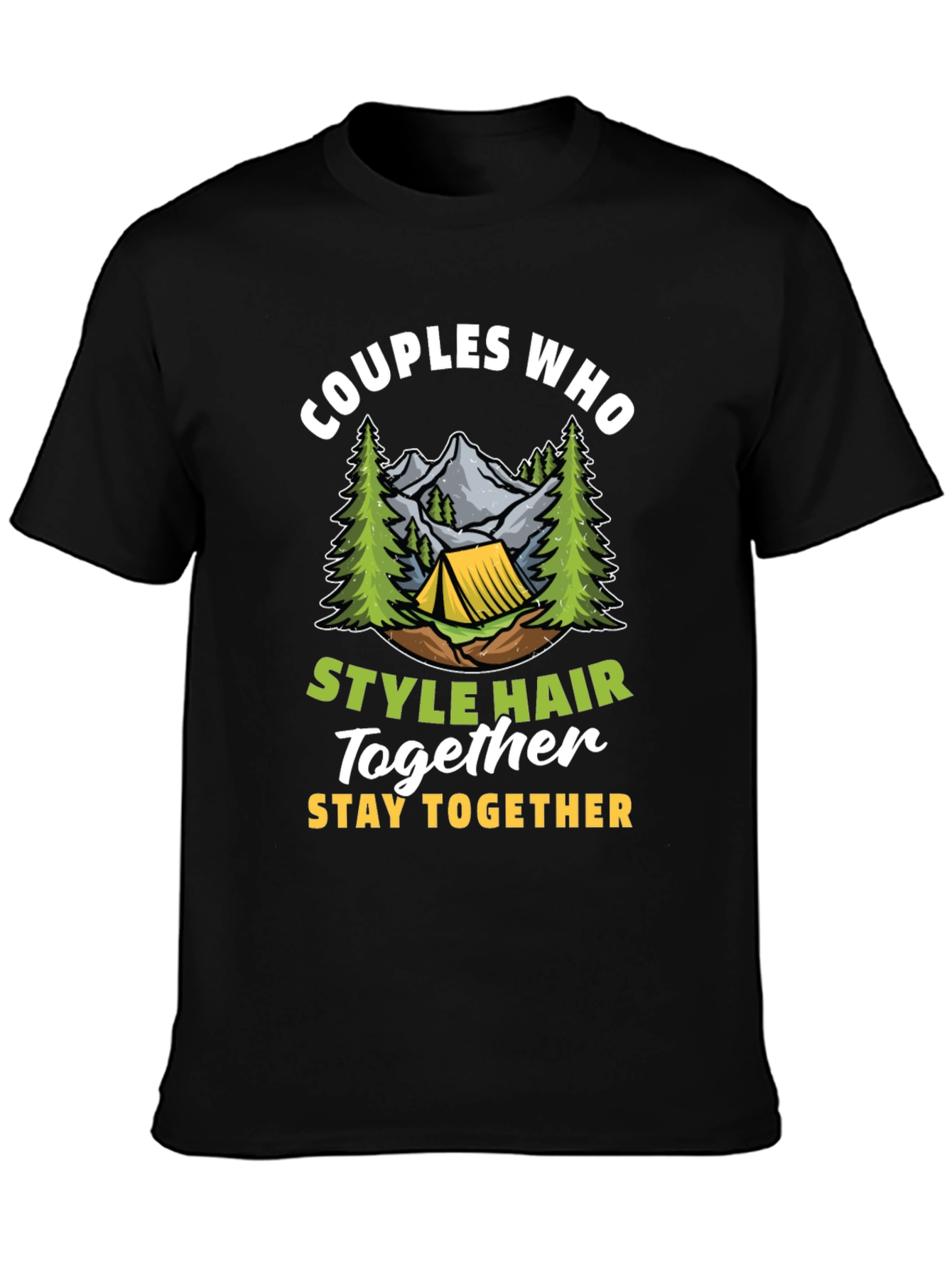 Black Couples Who Style Hair Together T-Shirt view 3