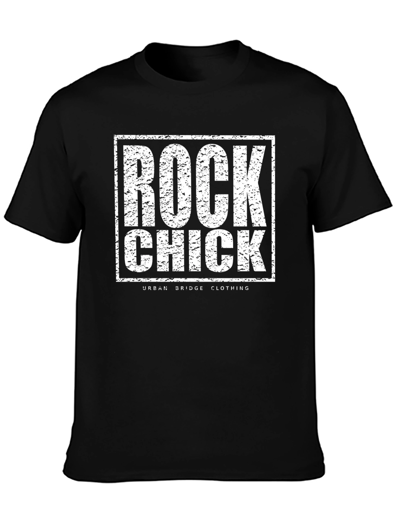 Black Rock Chick Graphic Tee - Black Crew Neck view 3