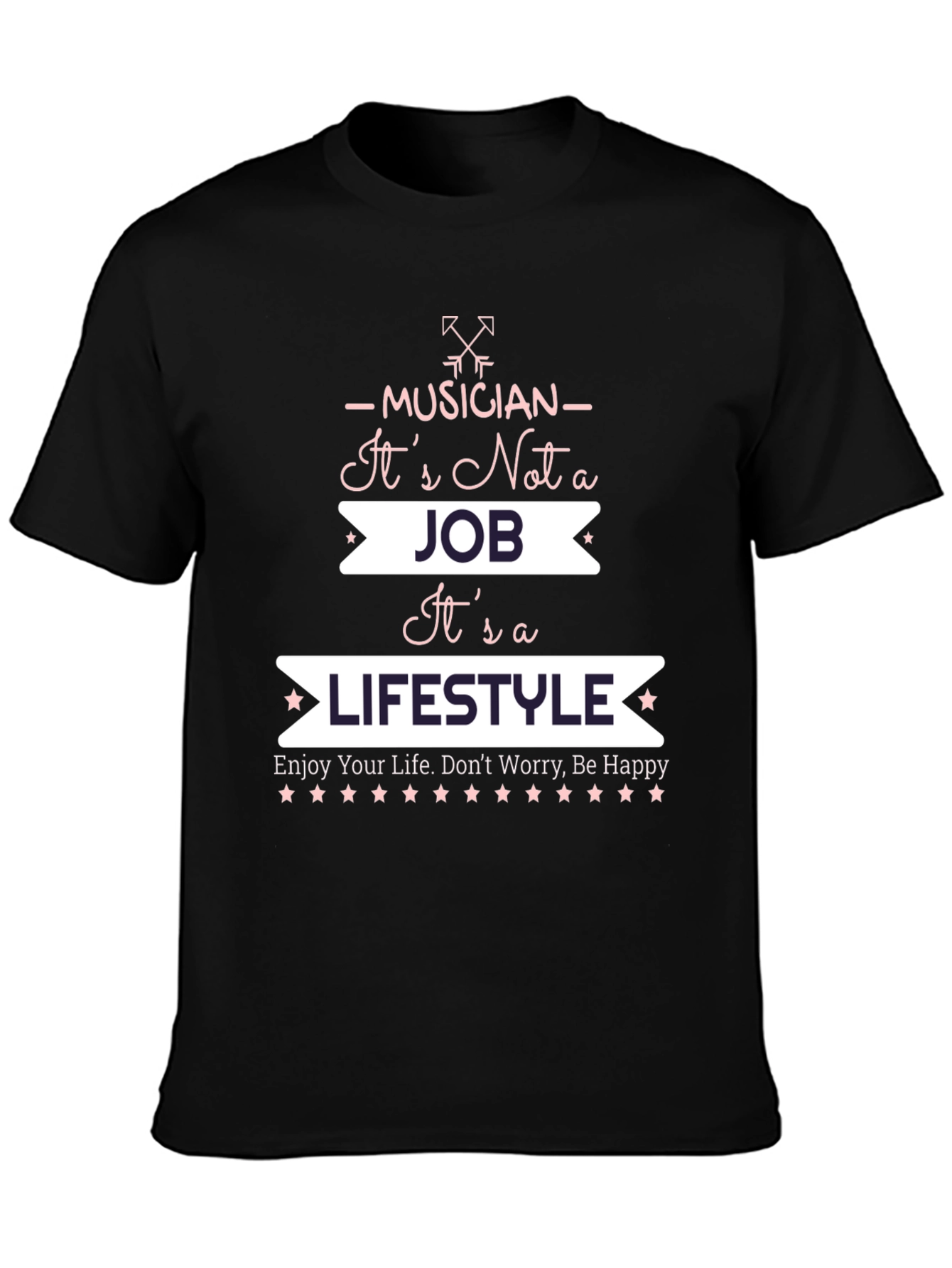 Black Musician Lifestyle Graphic Tee view 3