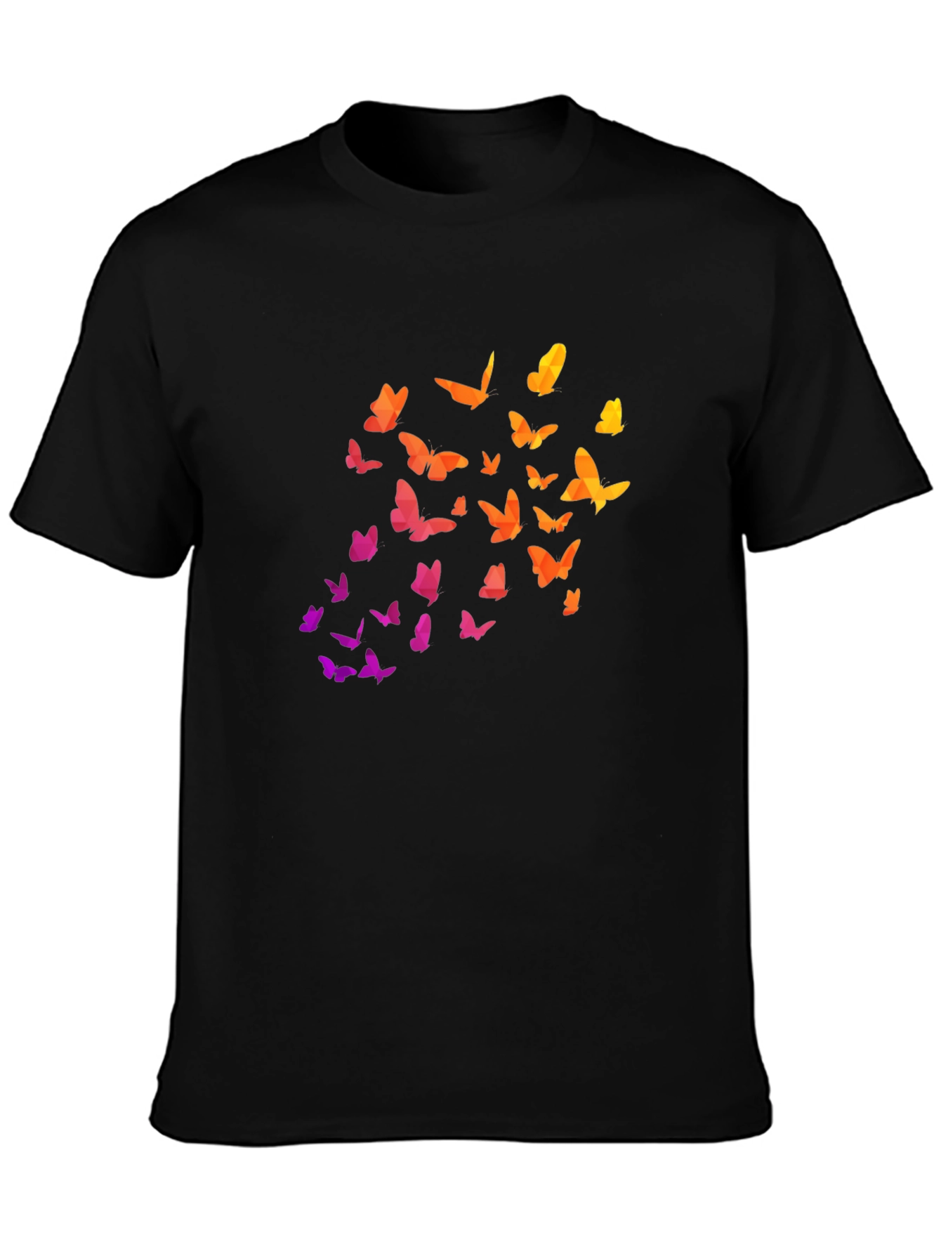 Black Butterfly Gradient Tee - Stylish Comfort view 3
