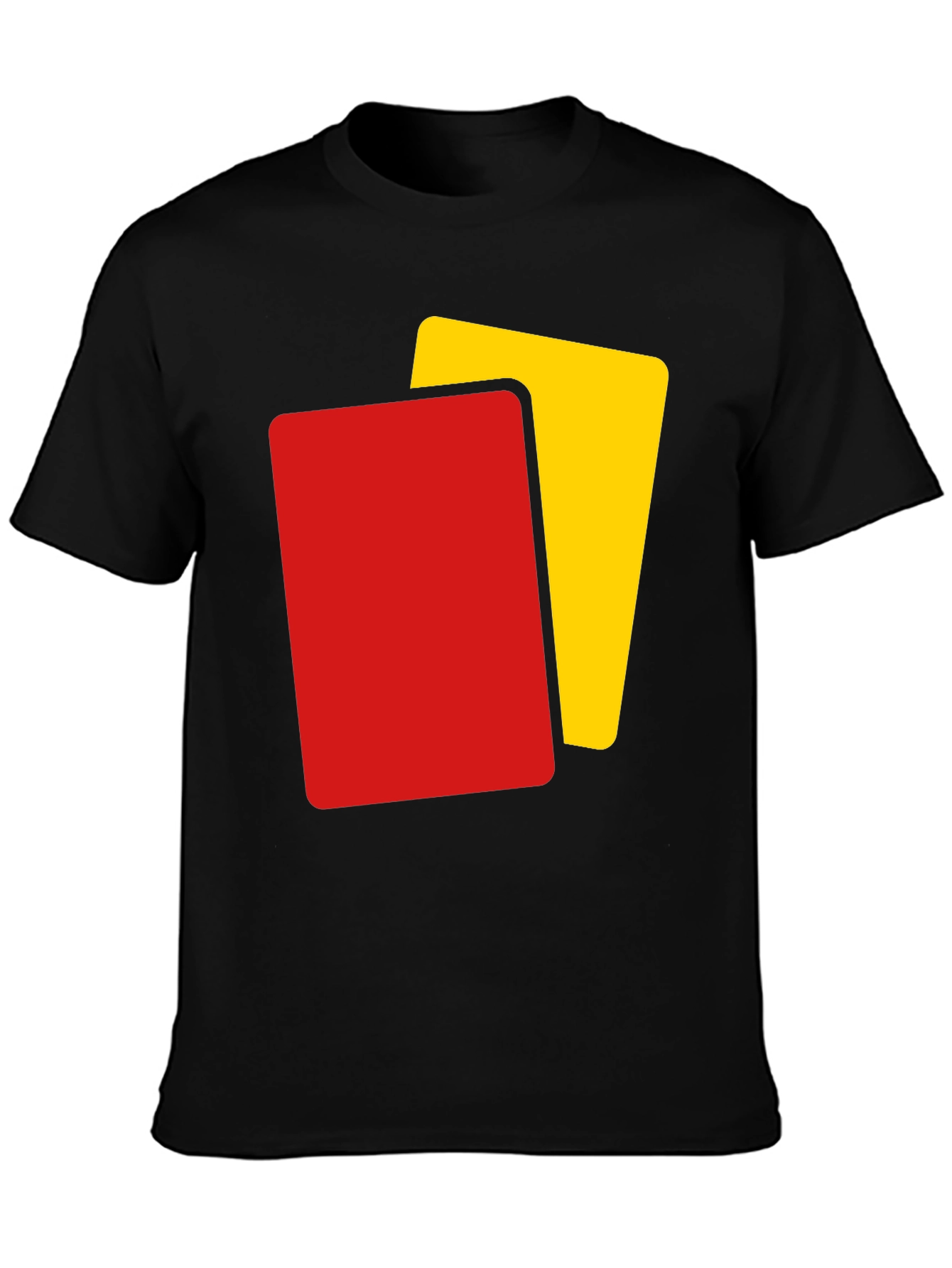 Black Referee Card T-Shirt - Black view 3