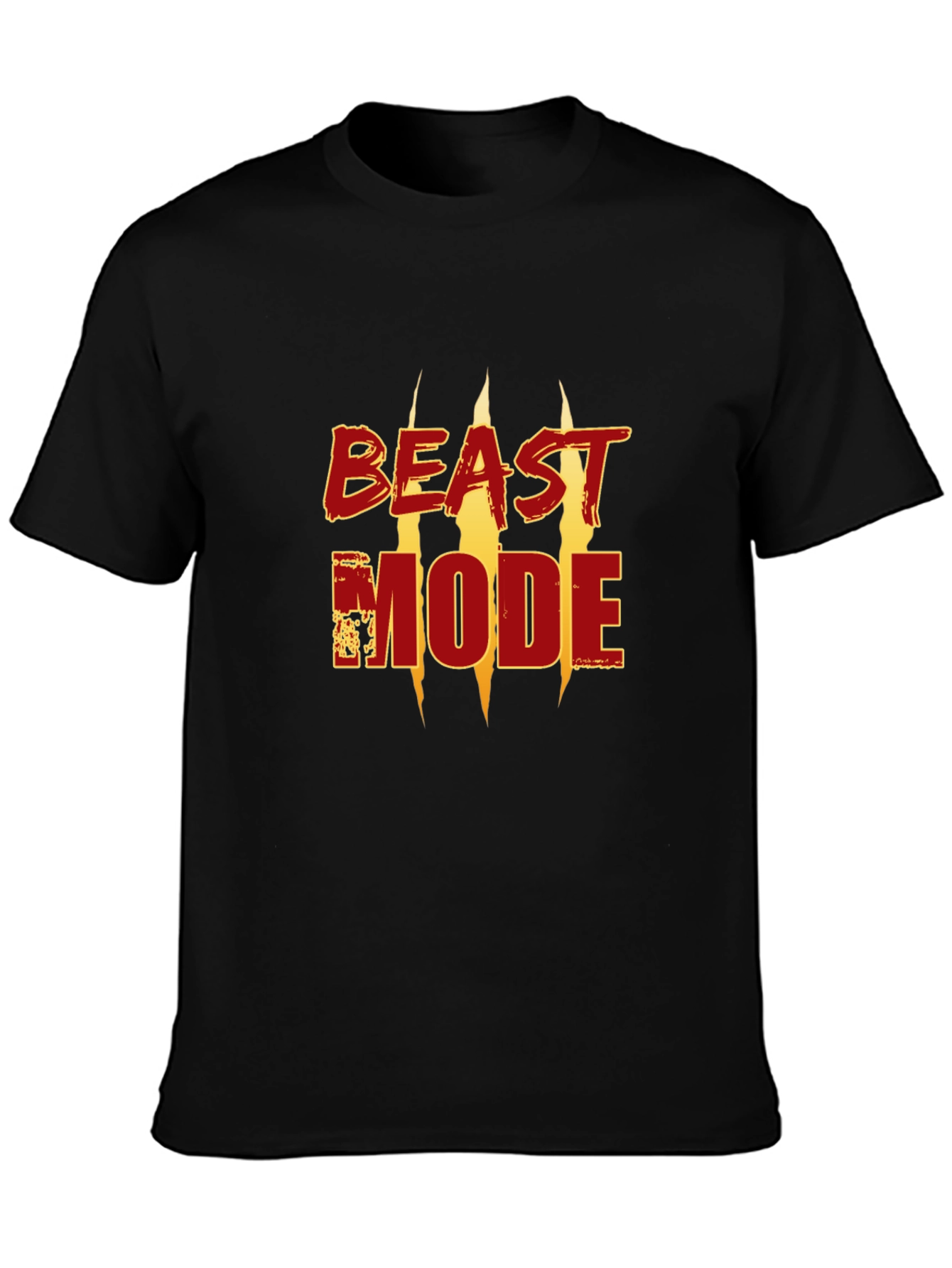 Black Beast Mode Graphic Tee - Black view 3