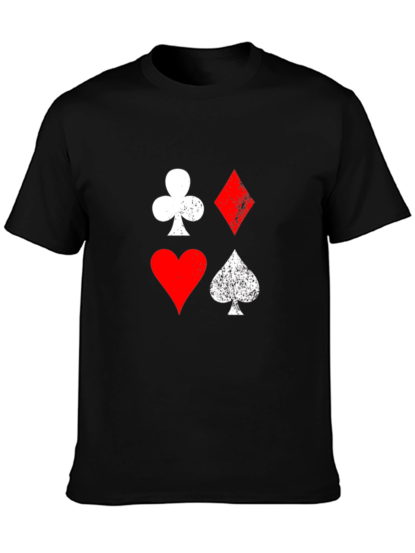 Black Playing Card Suit Graphic Tee view 3