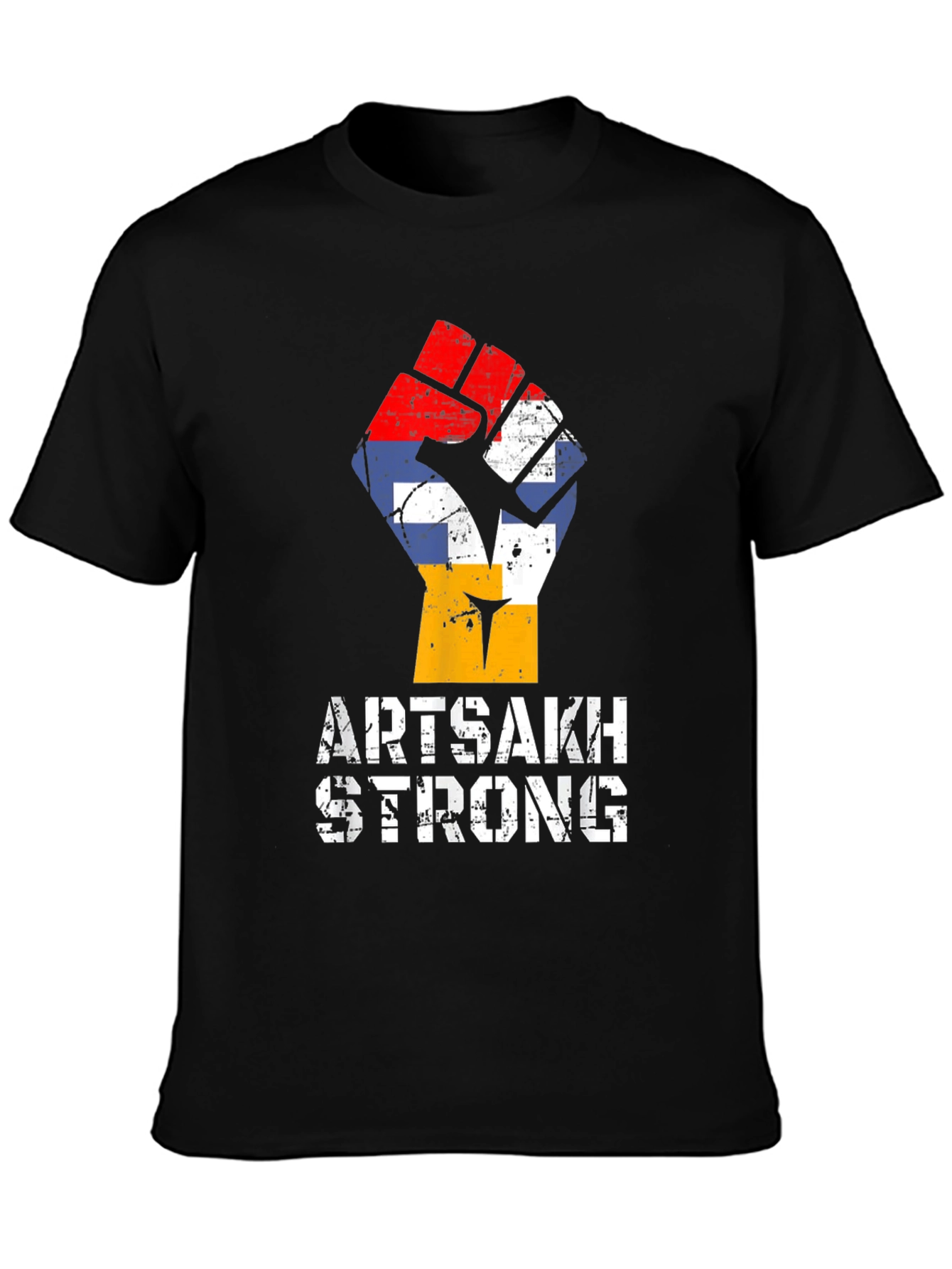 Artsakh Strong T-Shirt Fist Flag - 3