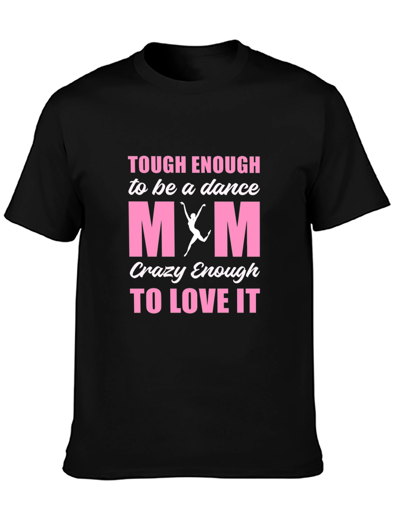 Black Dance Mom T-Shirt - Black Cotton Blend view 3