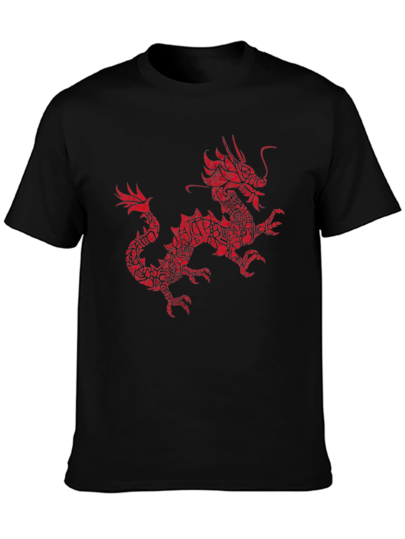 Black Dragon Graphic T-Shirt - Black view 3