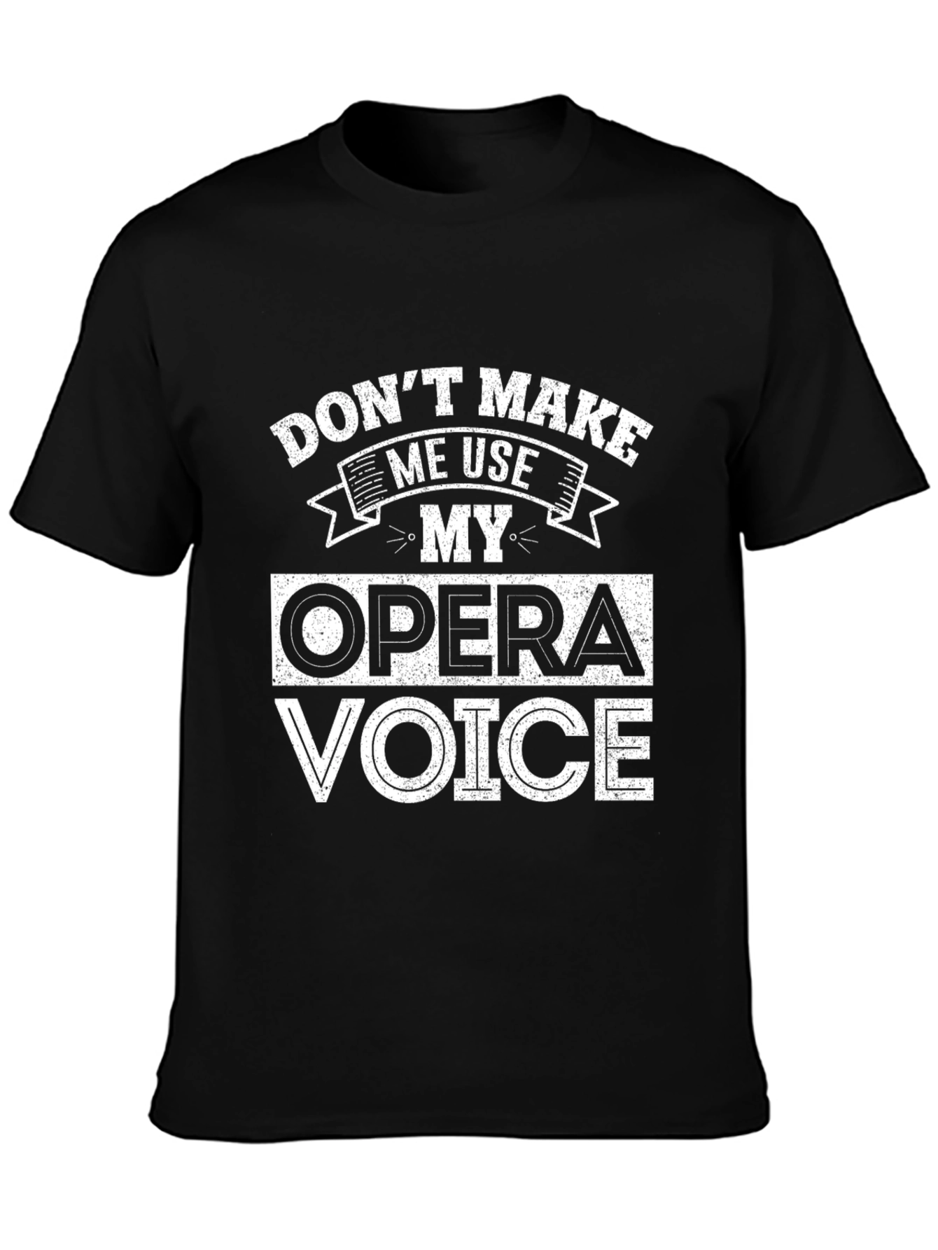 Black Opera Voice Funny T-Shirt - Vocalist Musician Gift view 3