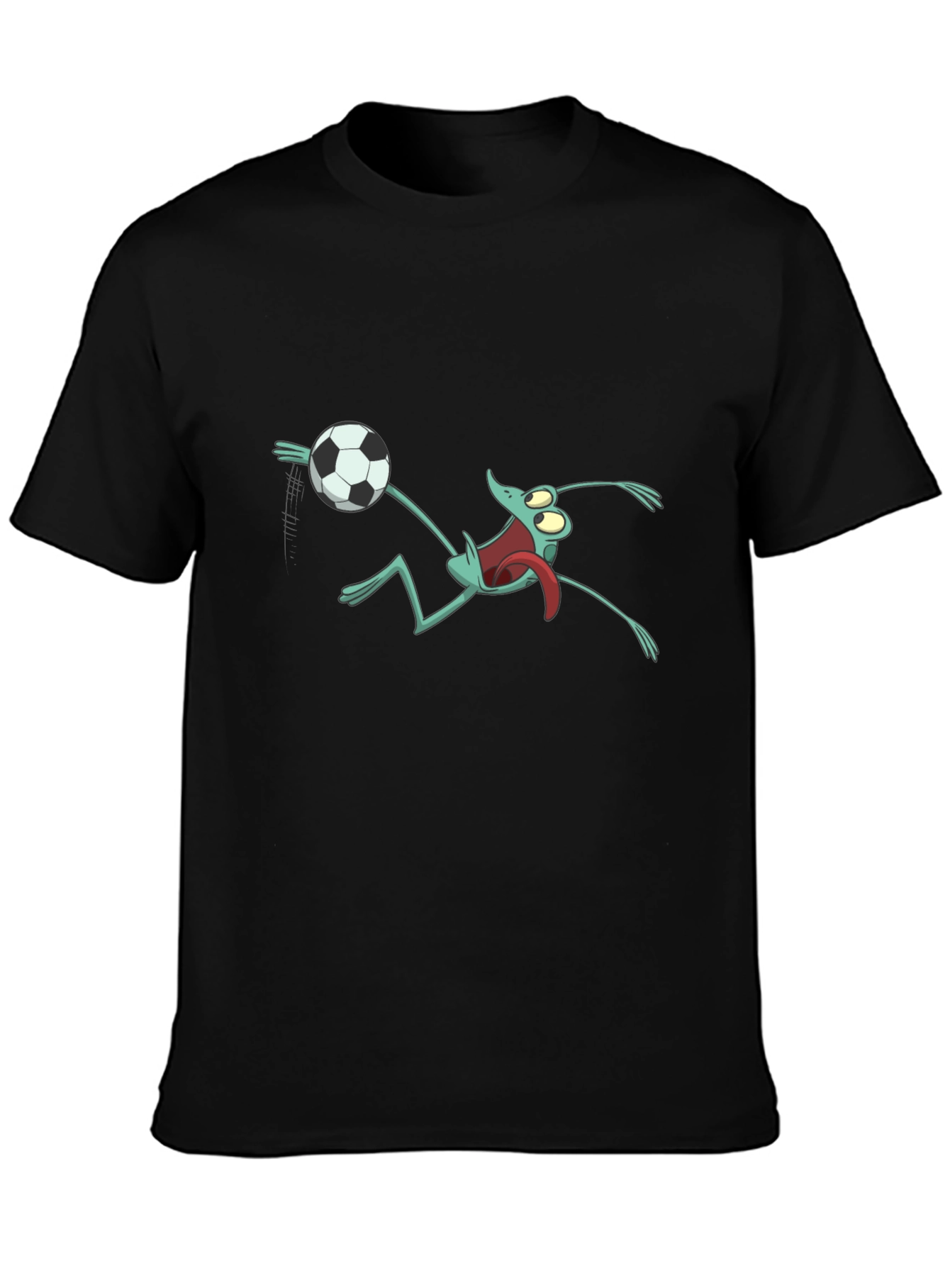 Black Frog Soccer Fan T-Shirt view 3