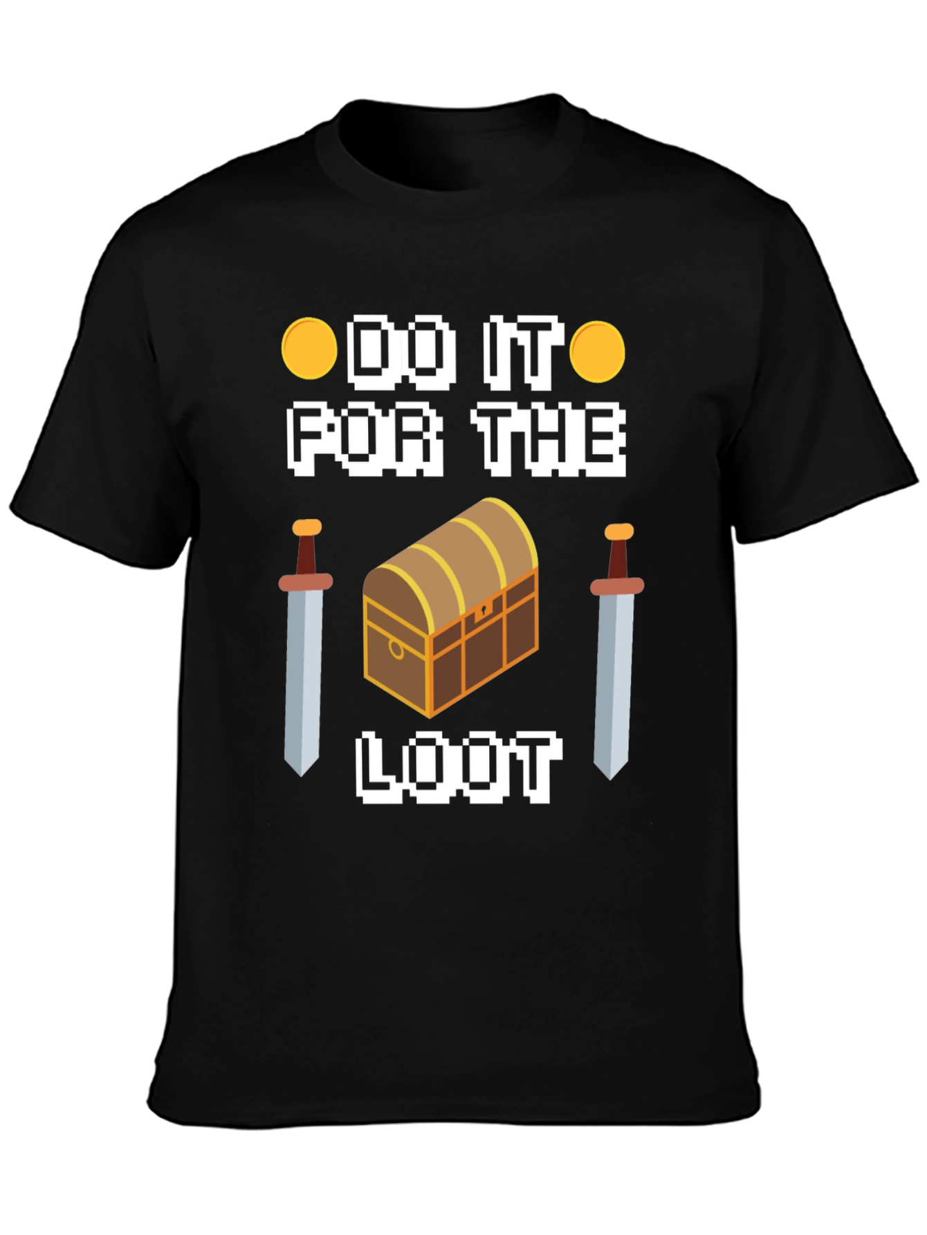Black Do It For The Loot Black Graphic Tee view 3