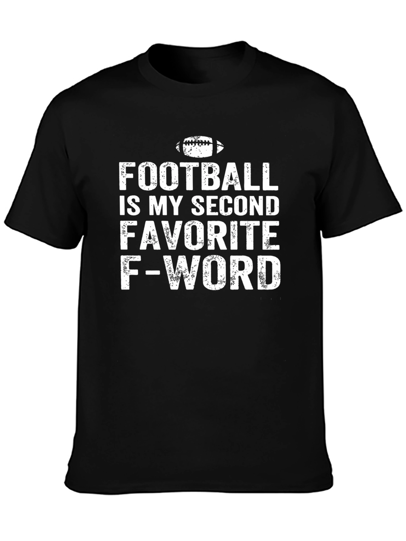 Black Football Second Favorite F-Word Graphic Tee view 3