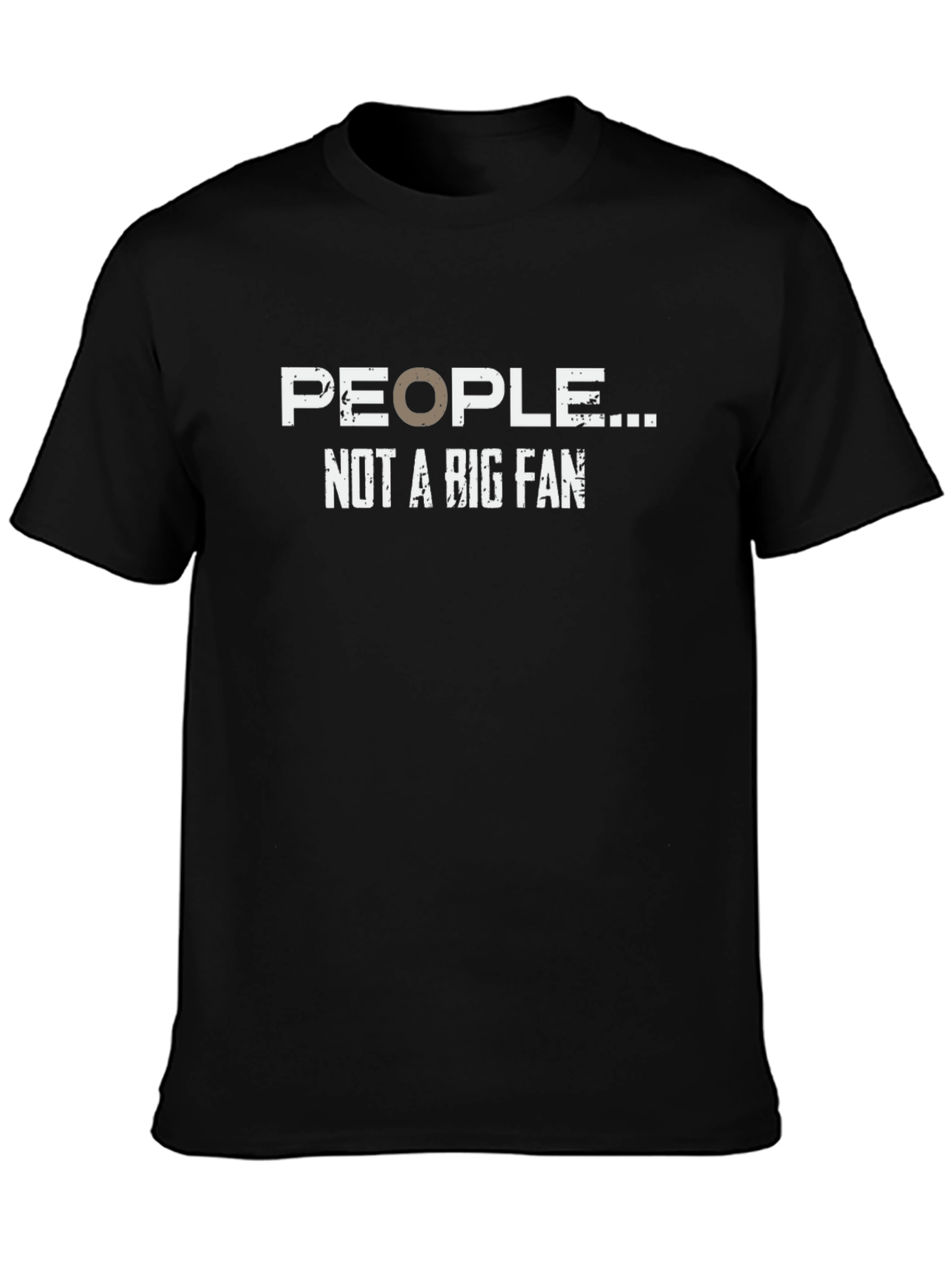 Black People Not A Big Fan Graphic Tee - Humor T-Shirt view 3
