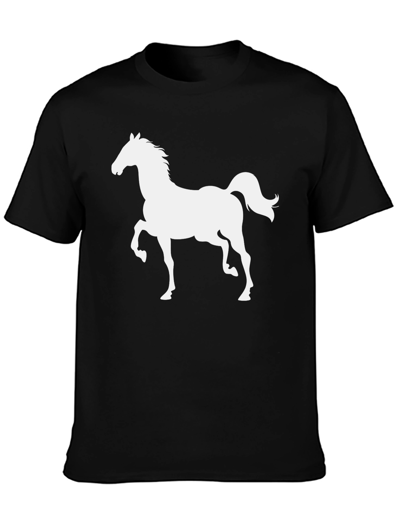 Black Black Horse Graphic Tee - Stylish Men's T-Shirt view 3