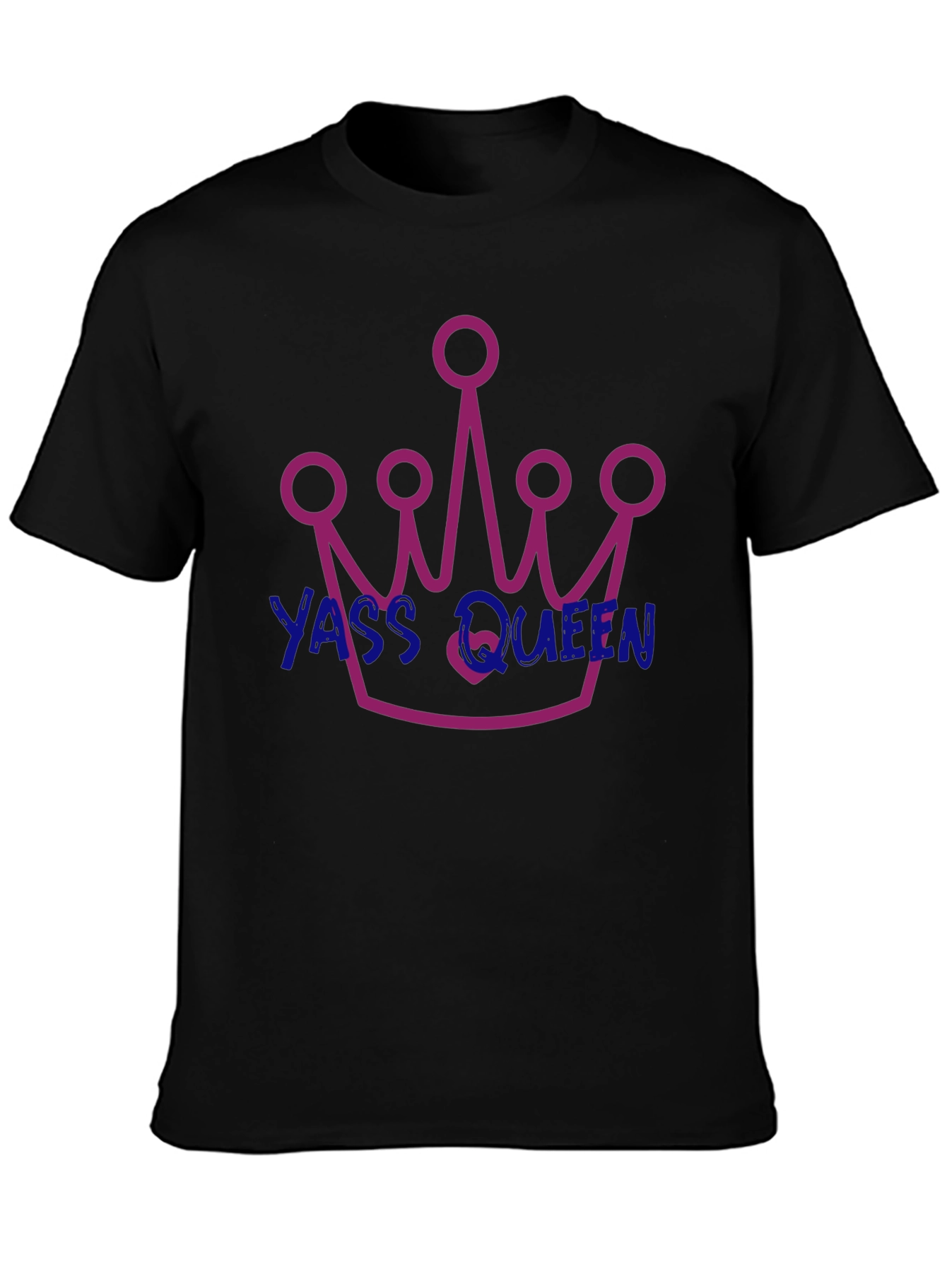 Black Yass Queen Graphic T-Shirt - Trendy and Fun! view 3