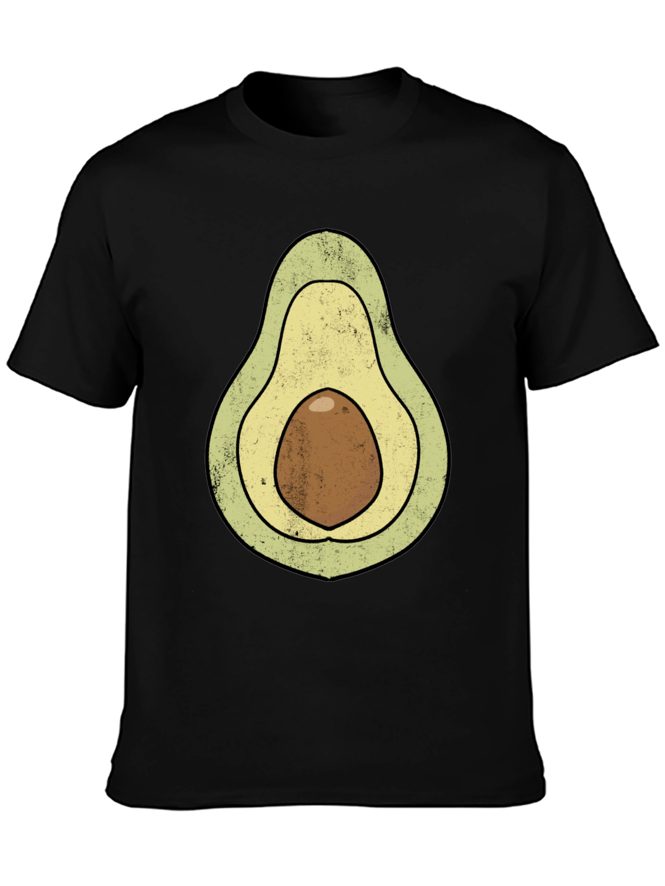 Black Avocado Graphic T-Shirt - Novelty Food Tee view 3