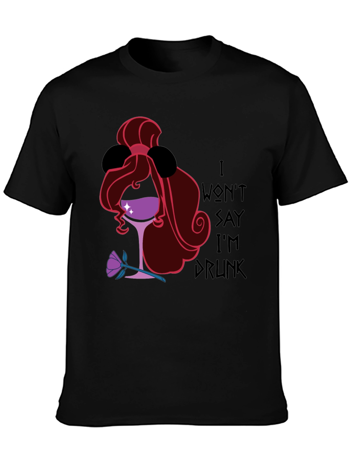 Black I Won't Say I'm Drunk T-Shirt view 3