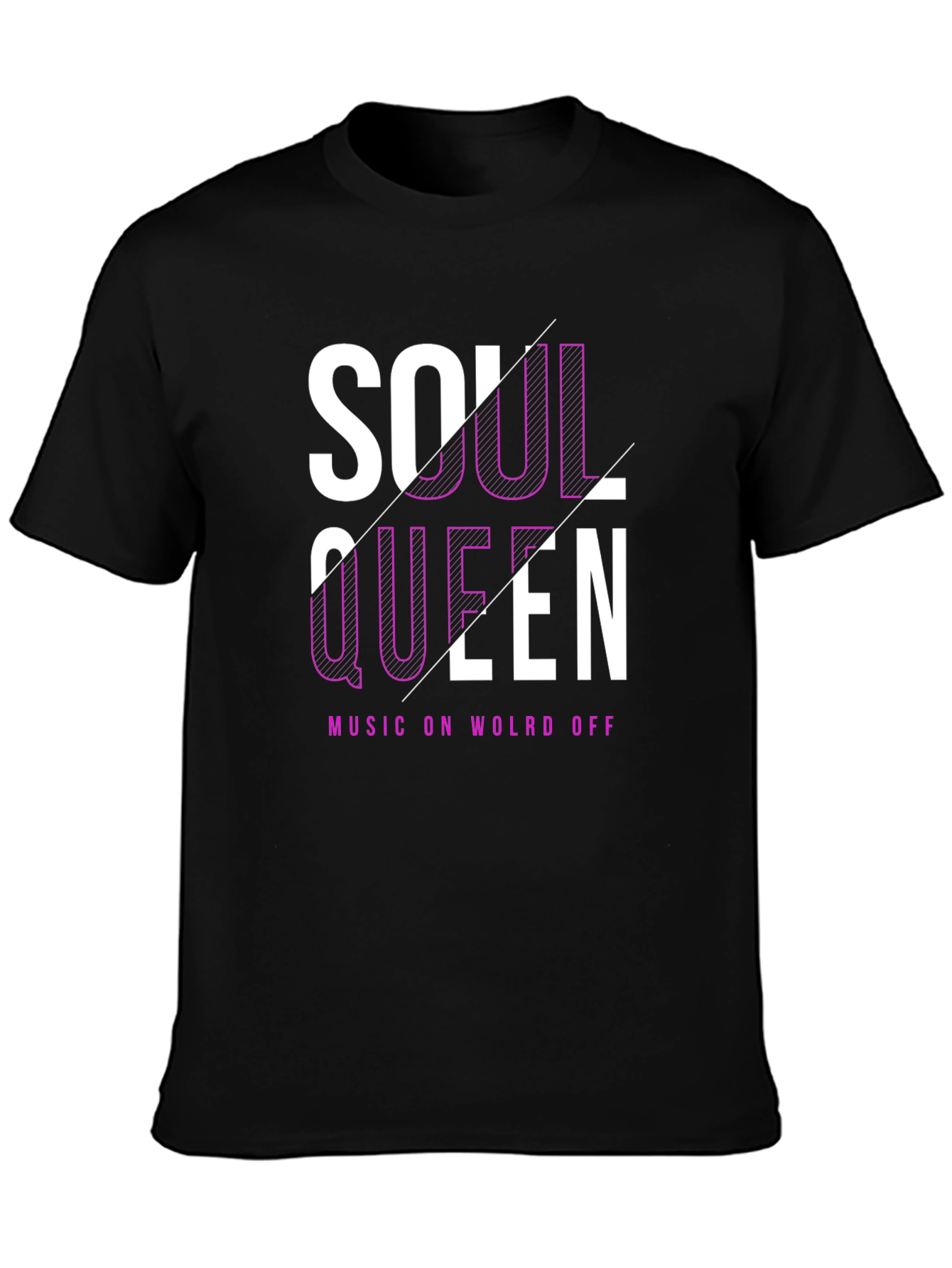 Black Soul Queen Black Graphic Tee view 3