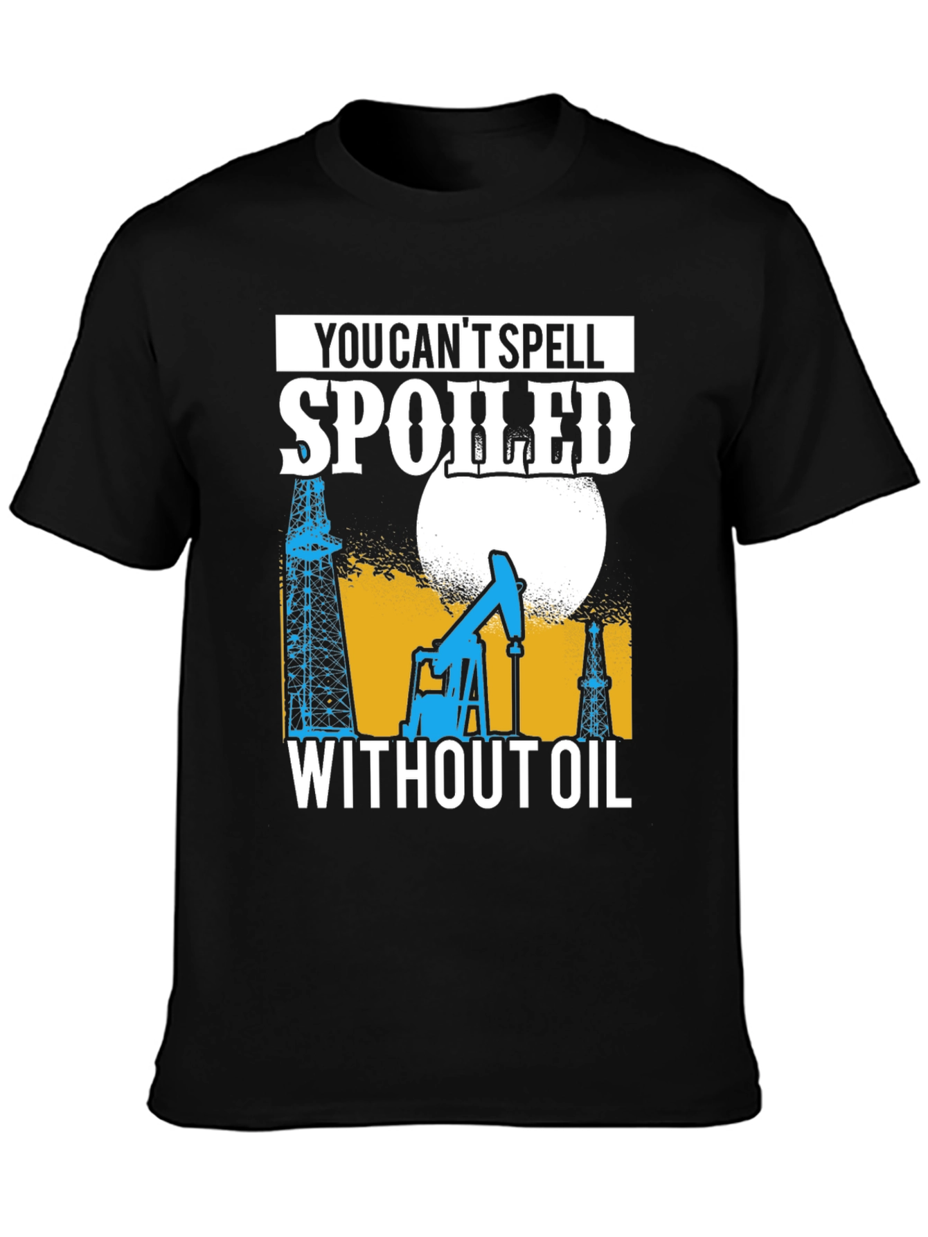 Black Spoiled Without Oil T-Shirt view 3