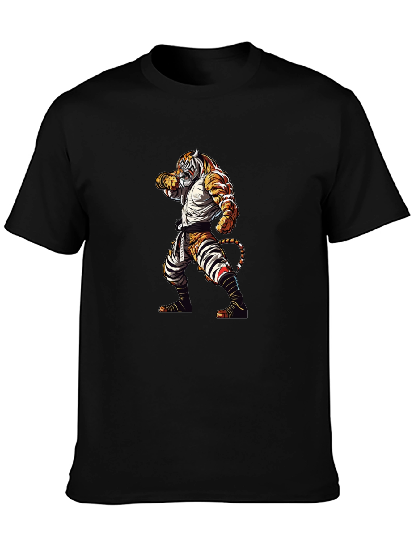 Black Tiger Karate Graphic Tee view 3
