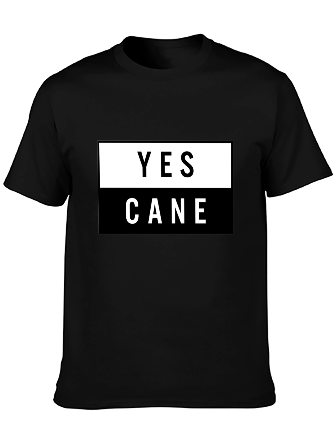 Black Yes Cane Graphic Tee - Stylish & Comfortable view 3