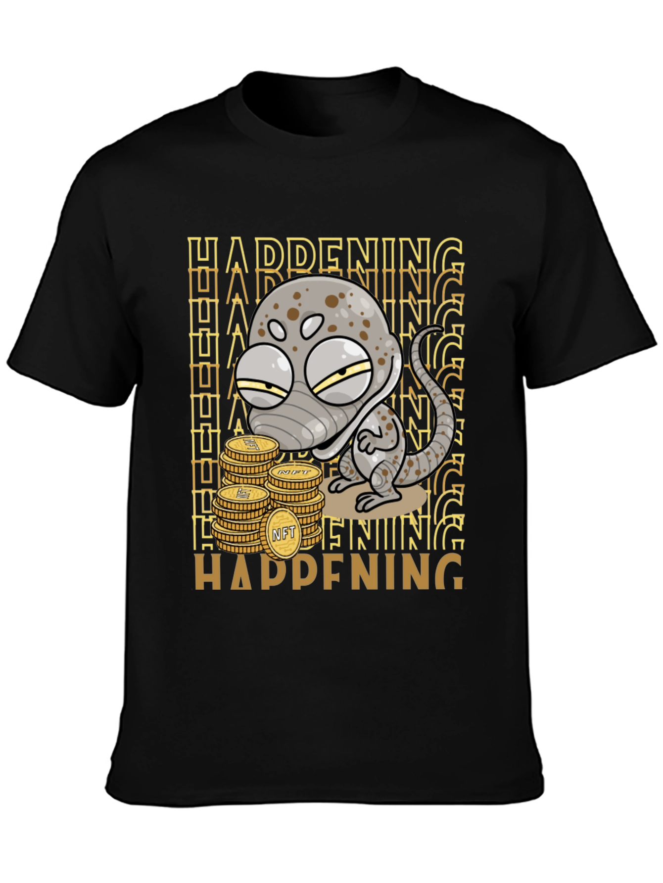 HAPPENING NFT Coin Lizard T-Shirt - 3