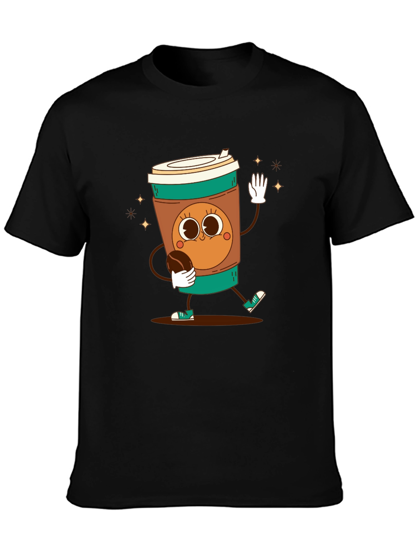 Black Coffee Character T-Shirt view 3