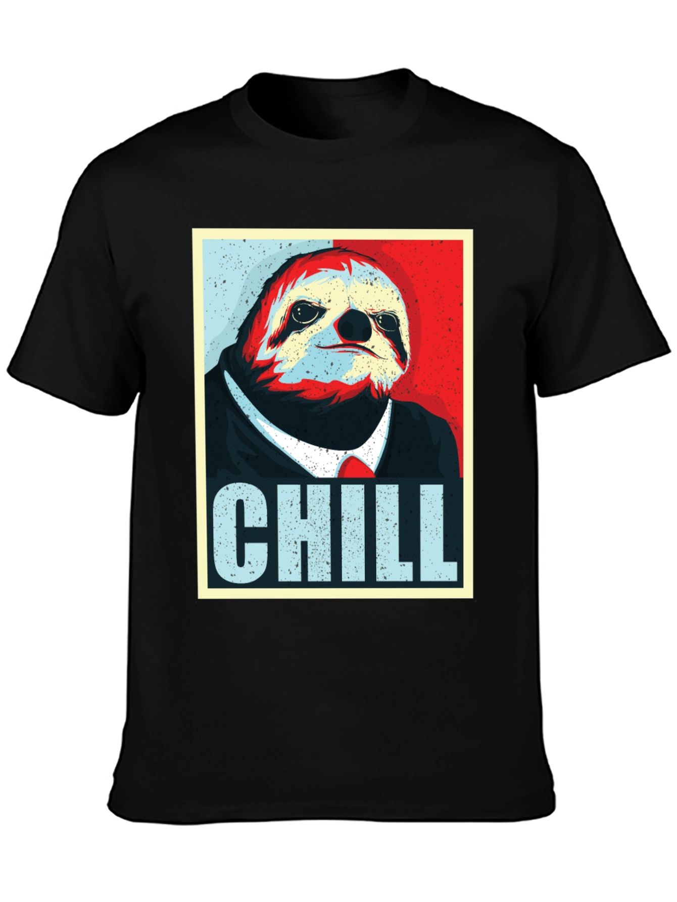 Black Chill Sloth Graphic Tee - Relaxed Fit view 3