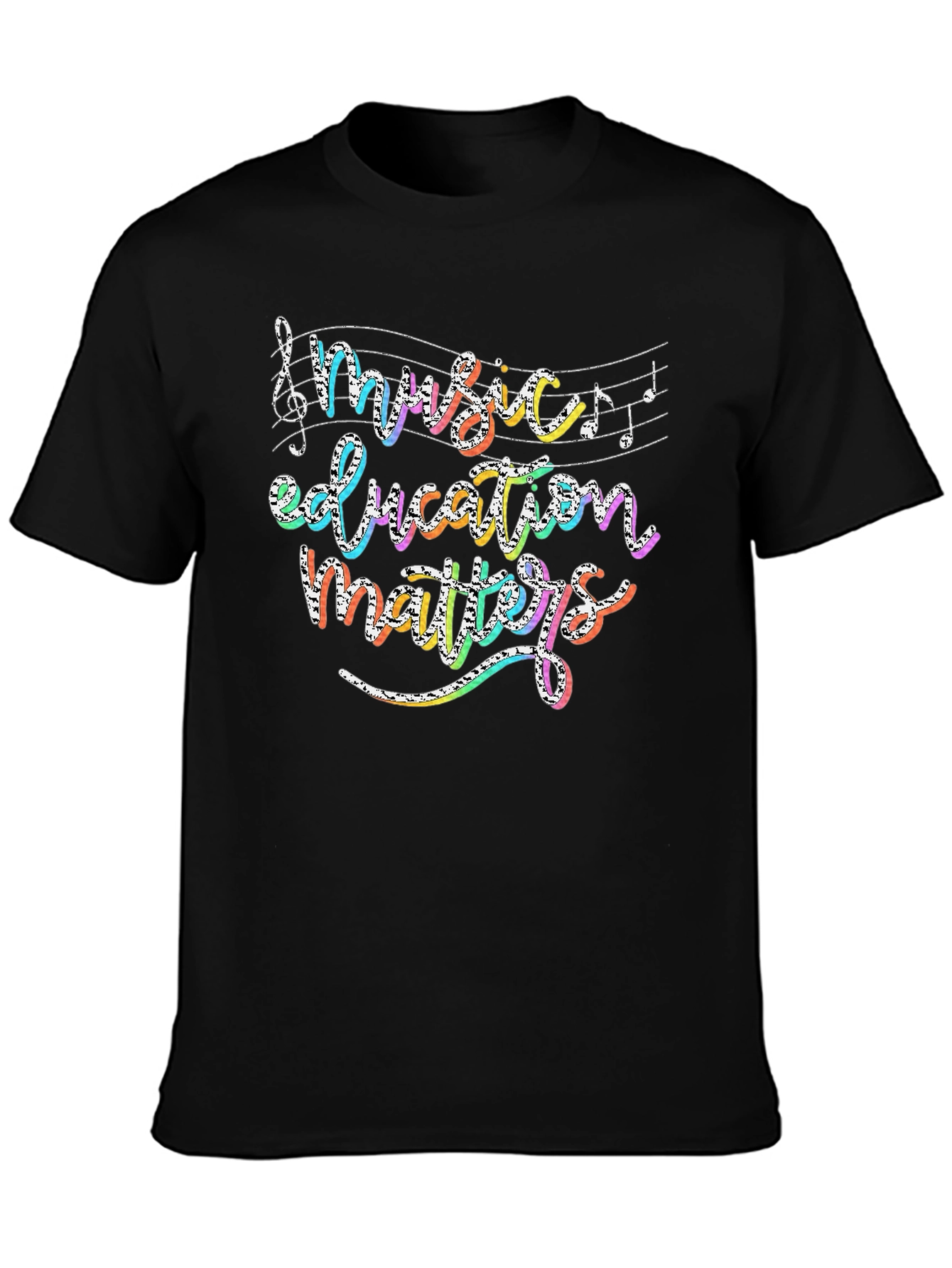 Black Music Education Matters Graphic Tee view 3